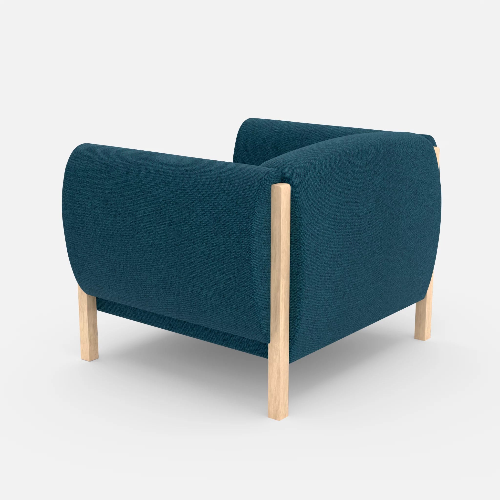 1 Sitzer Sofa Mallow celia0203 in Blau von hinten