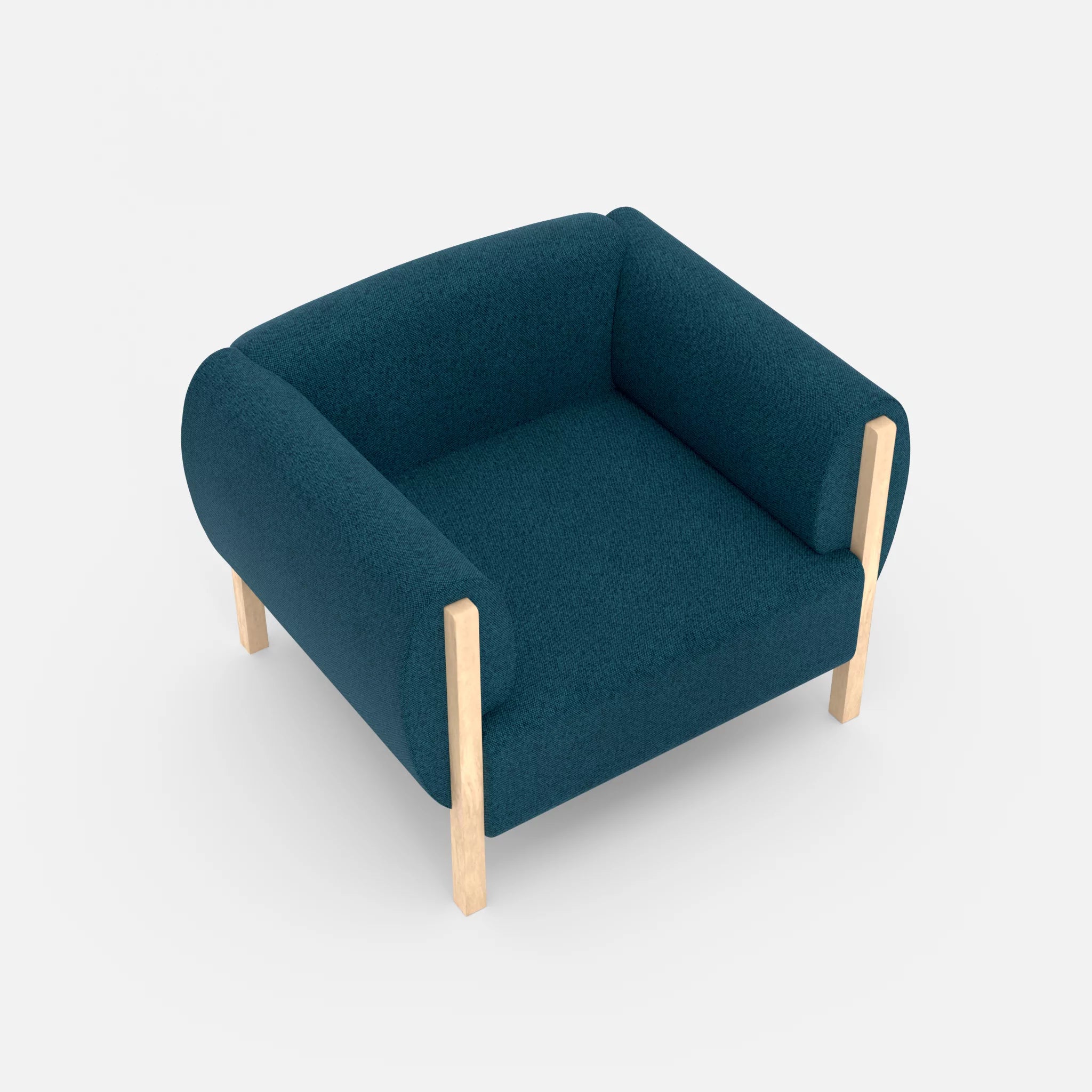 1 Sitzer Sofa Mallow celia0203 in Blau von oben