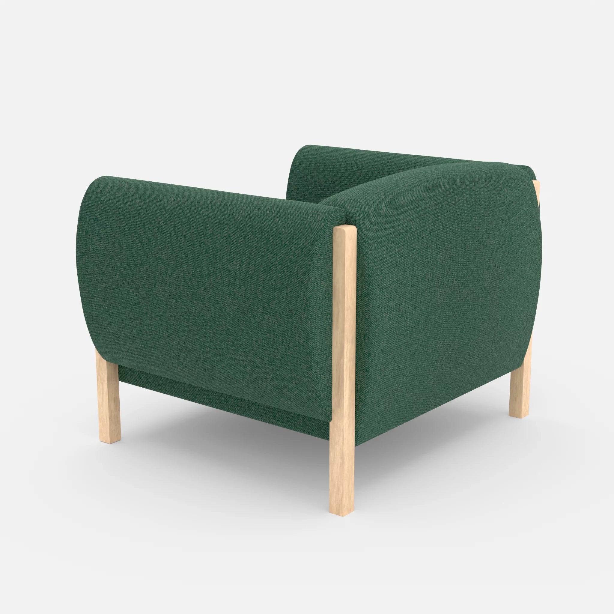 1 Sitzer Sofa Mallow celia0207 in Grün von hinten