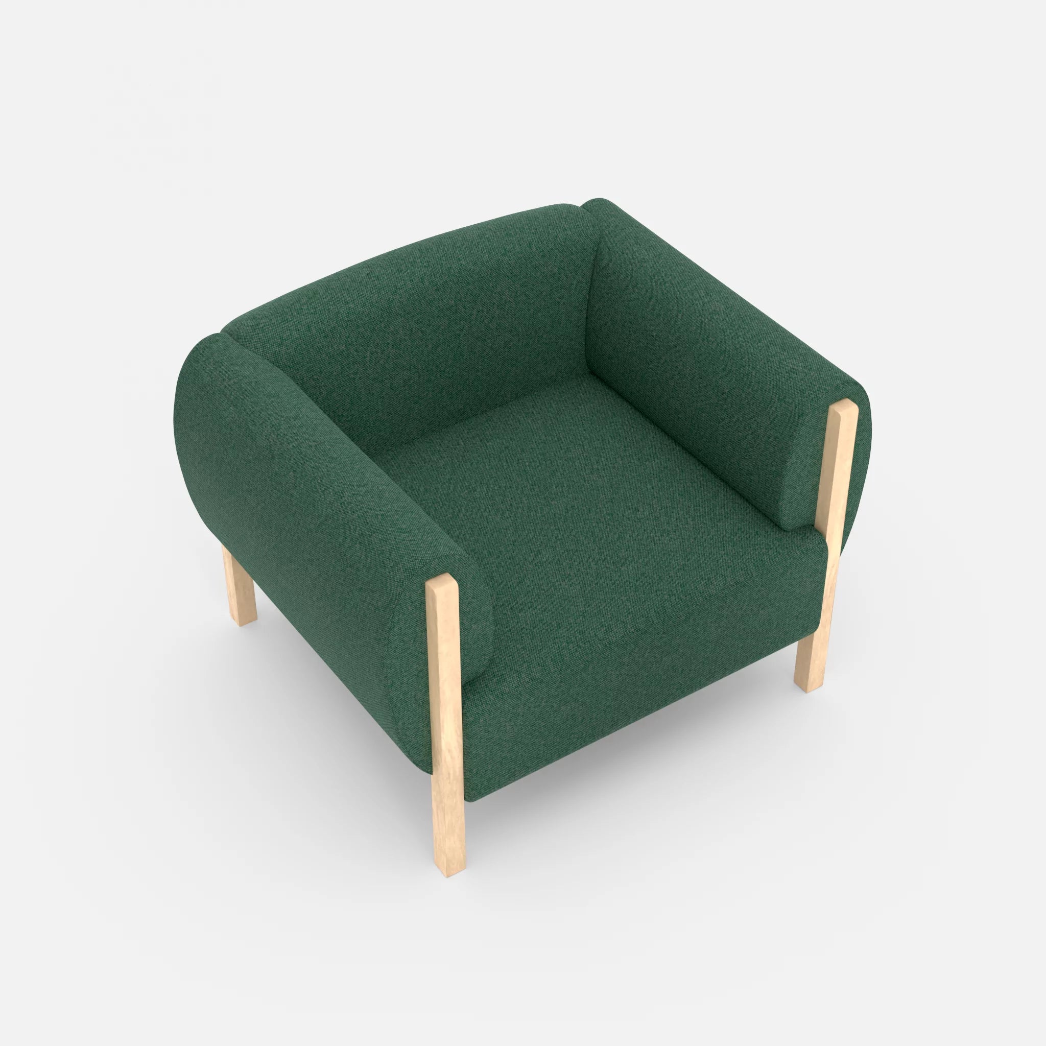 1 Sitzer Sofa Mallow celia0207 in Grün von oben
