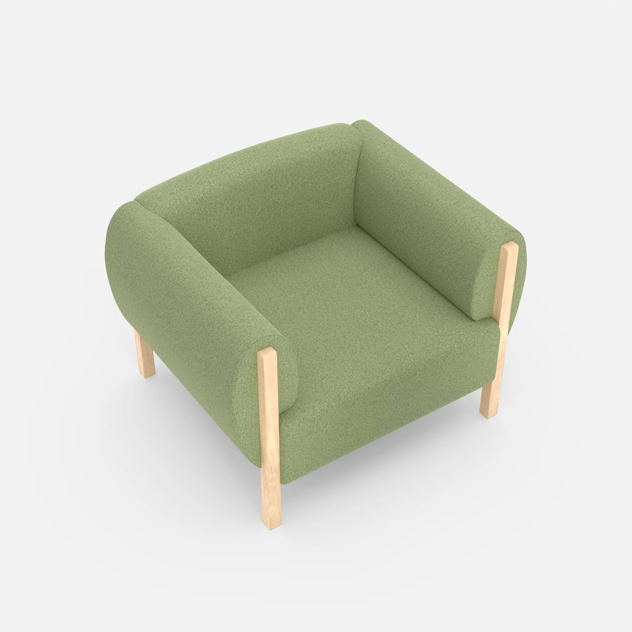 1 Sitzer Sofa Mallow celia0213 in Hellgrün von oben