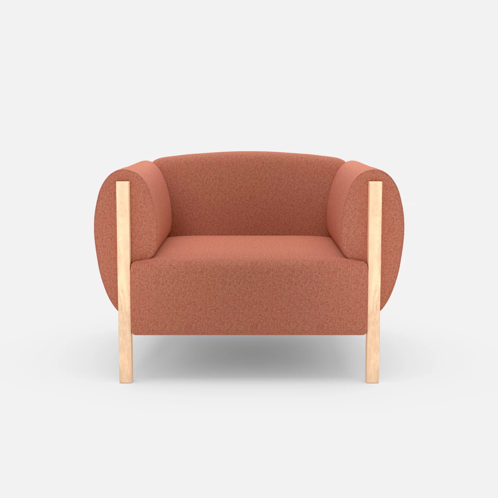 1 Sitzer Sofa Mallow celia0217 in Orange von vorne