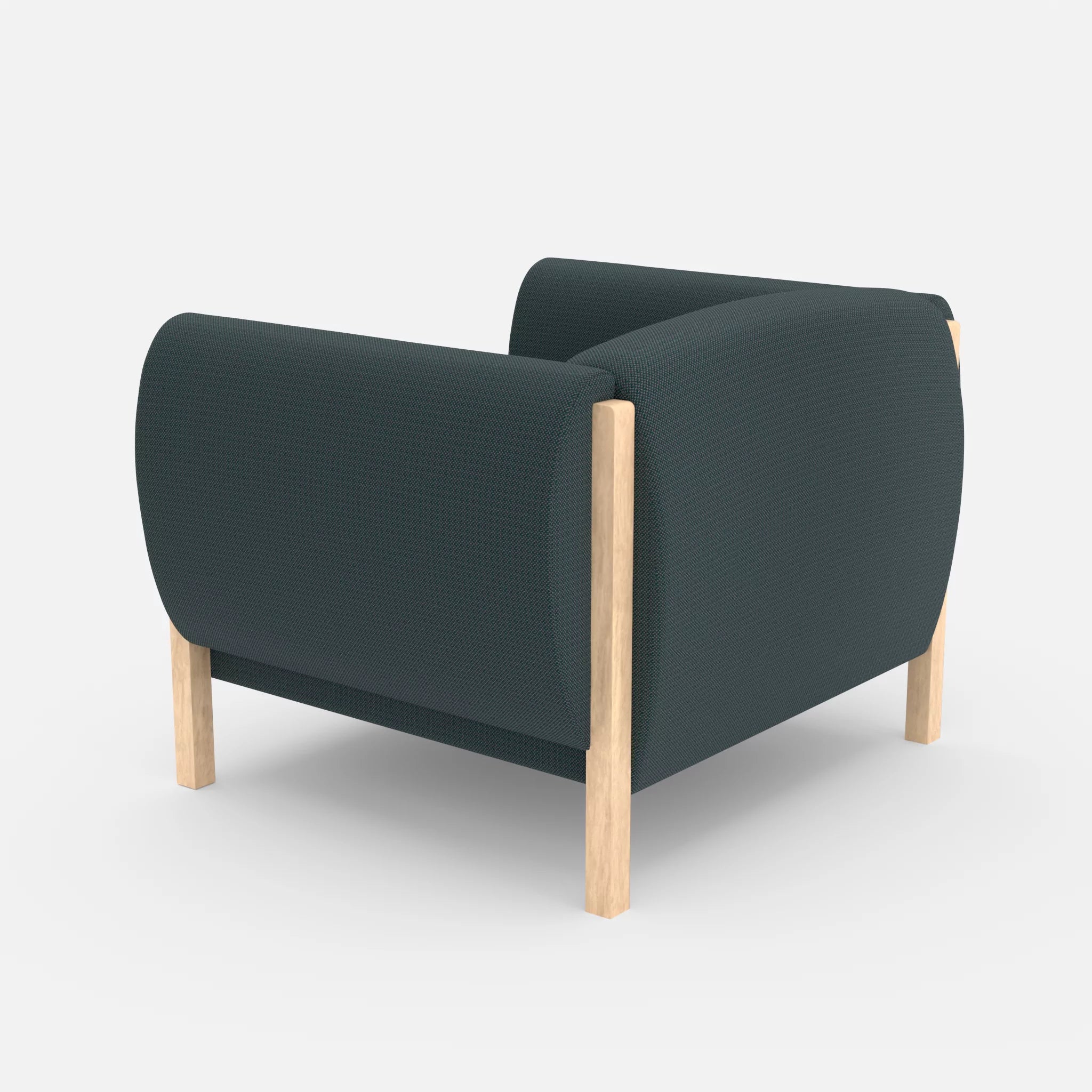 1 Sitzer Sofa Mallow credojaspis in Türkis von hinten