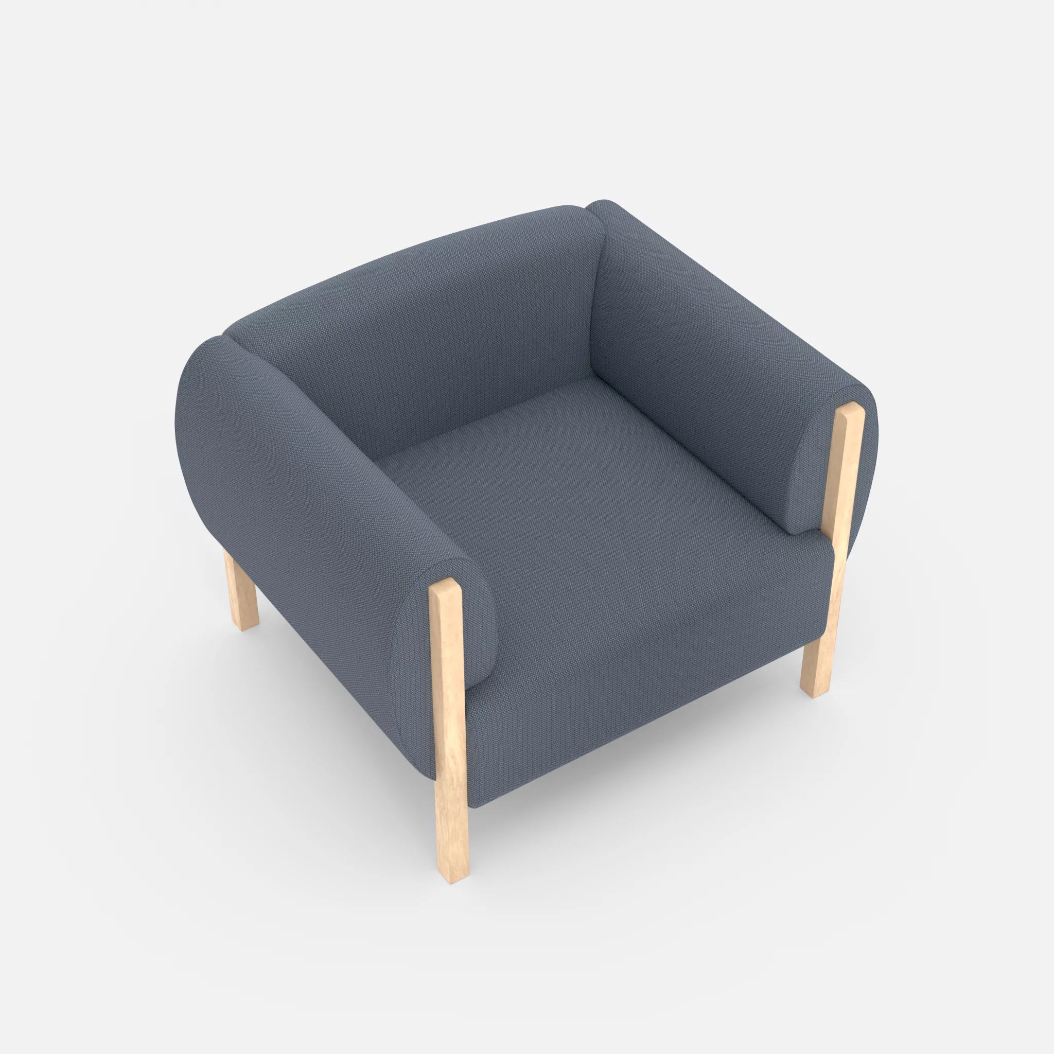1 Sitzer Sofa Mallow credosea in Blau von oben