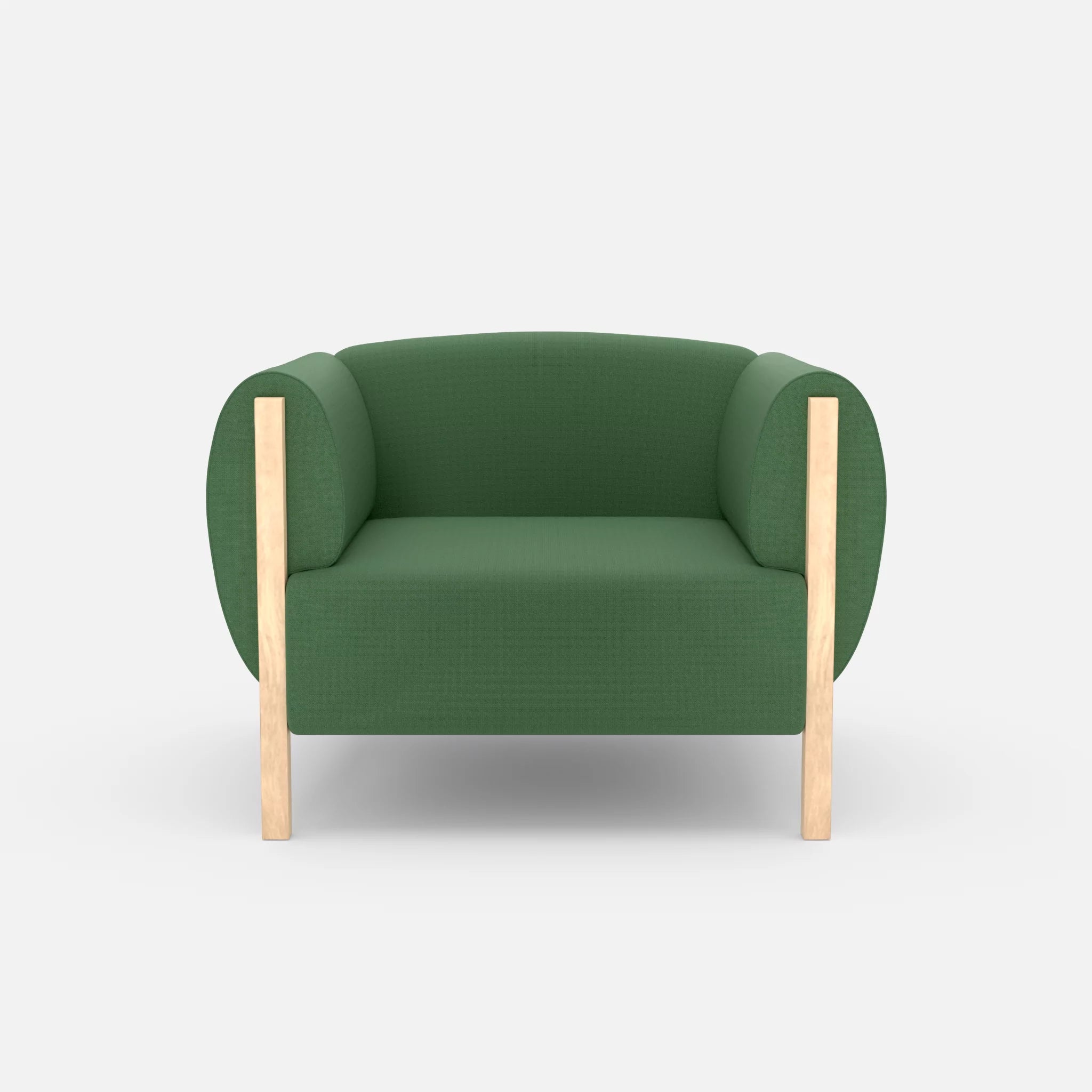 1 Sitzer Sofa Mallow radio7036 in Olive von vorne