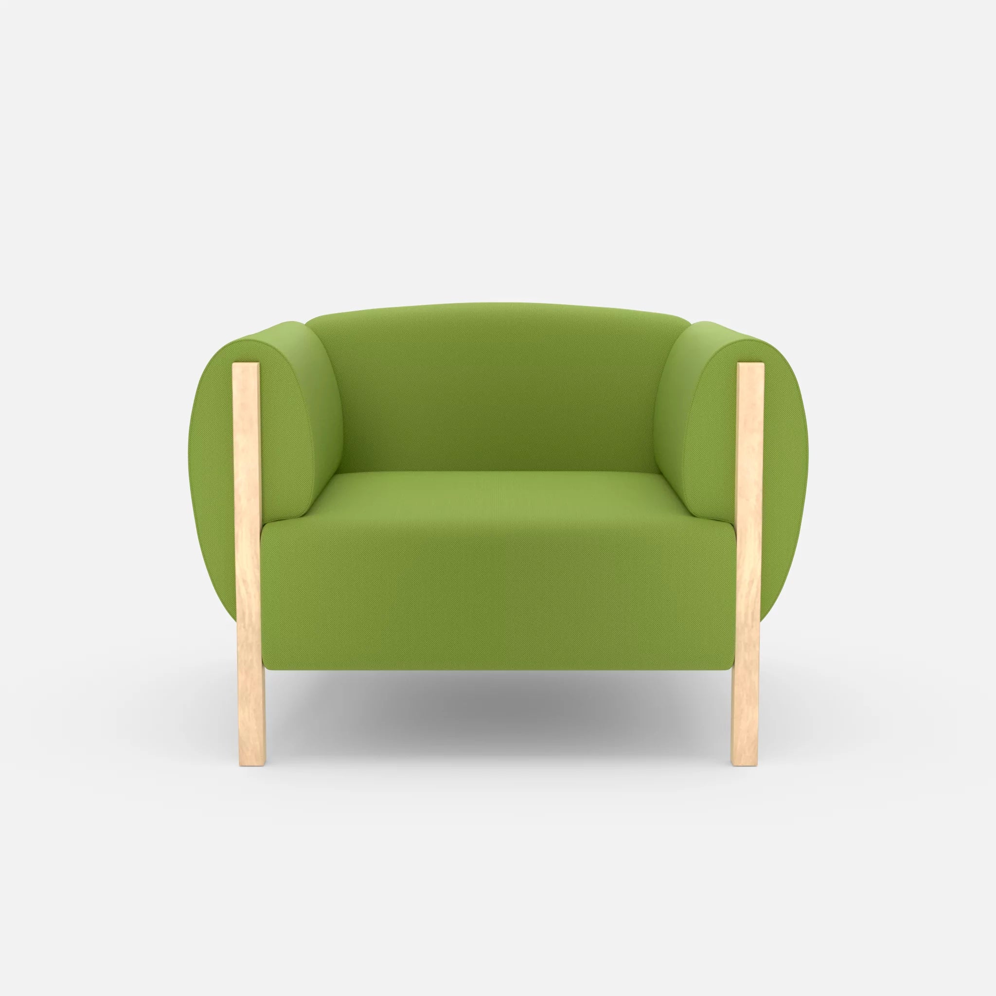 1 Sitzer Sofa Mallow radio7041 in Hellgrün von vorne