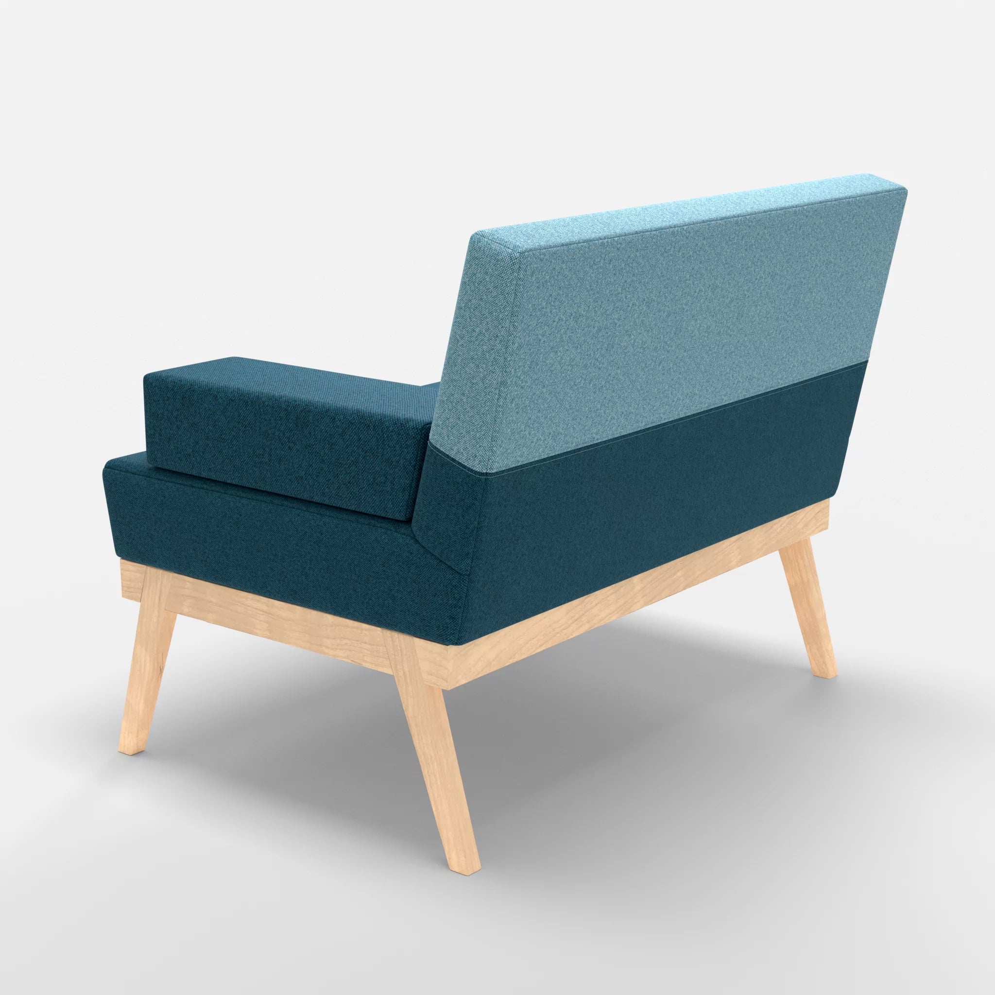 1er Sitzsofa Bauz celia0203-celia0209 in Blau und Türkis von hinten
