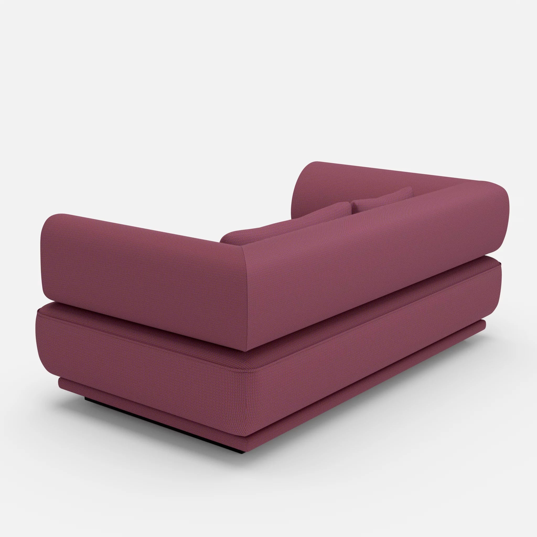 2 Sitzer Lounge Sofa Gordo credobreva in Violett von hinten
