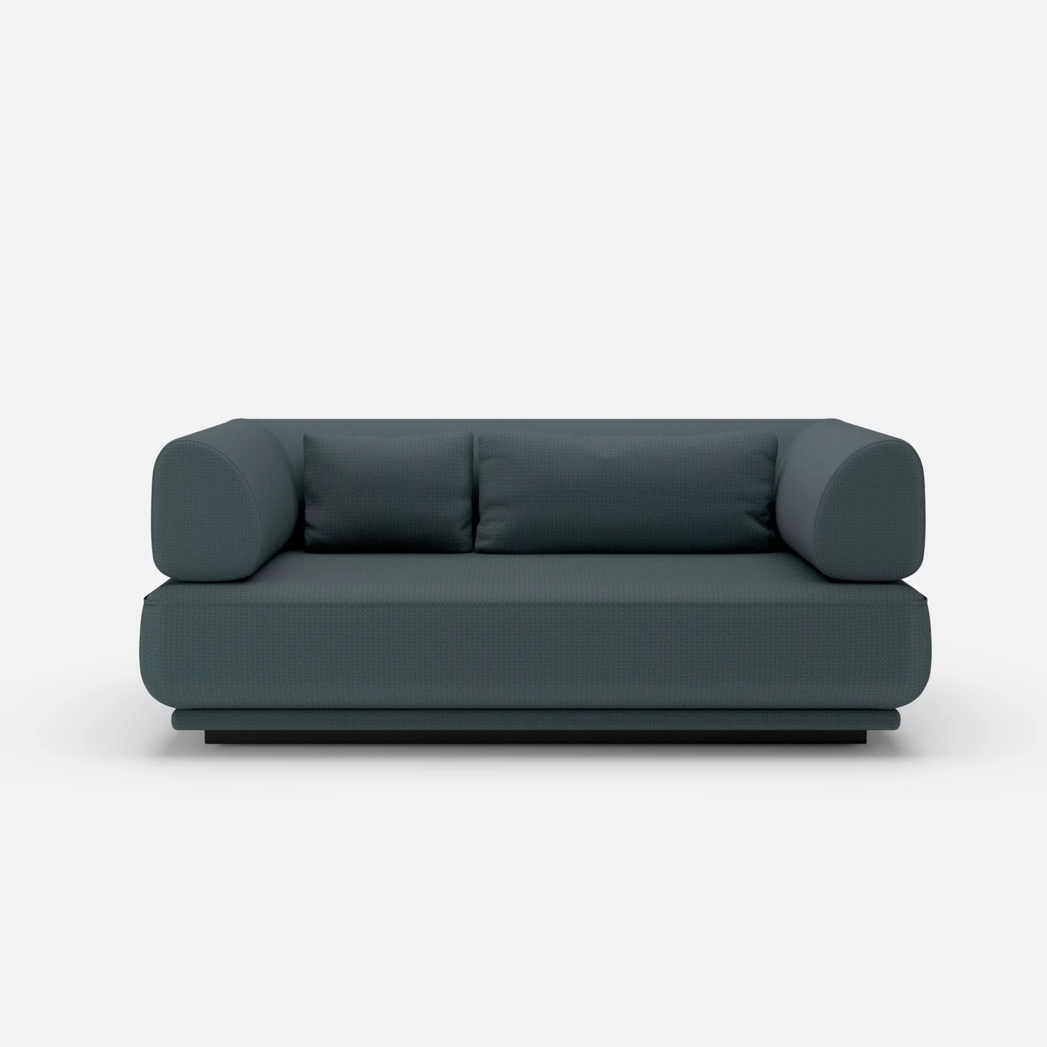 2 Sitzer Lounge Sofa Gordo credojaspis in Türkis von vorne