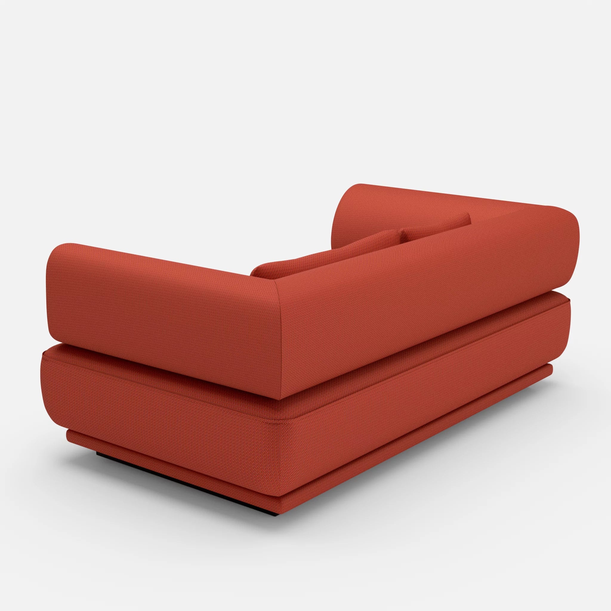 2 Sitzer Lounge Sofa Gordo credolampion in Rot von hinten