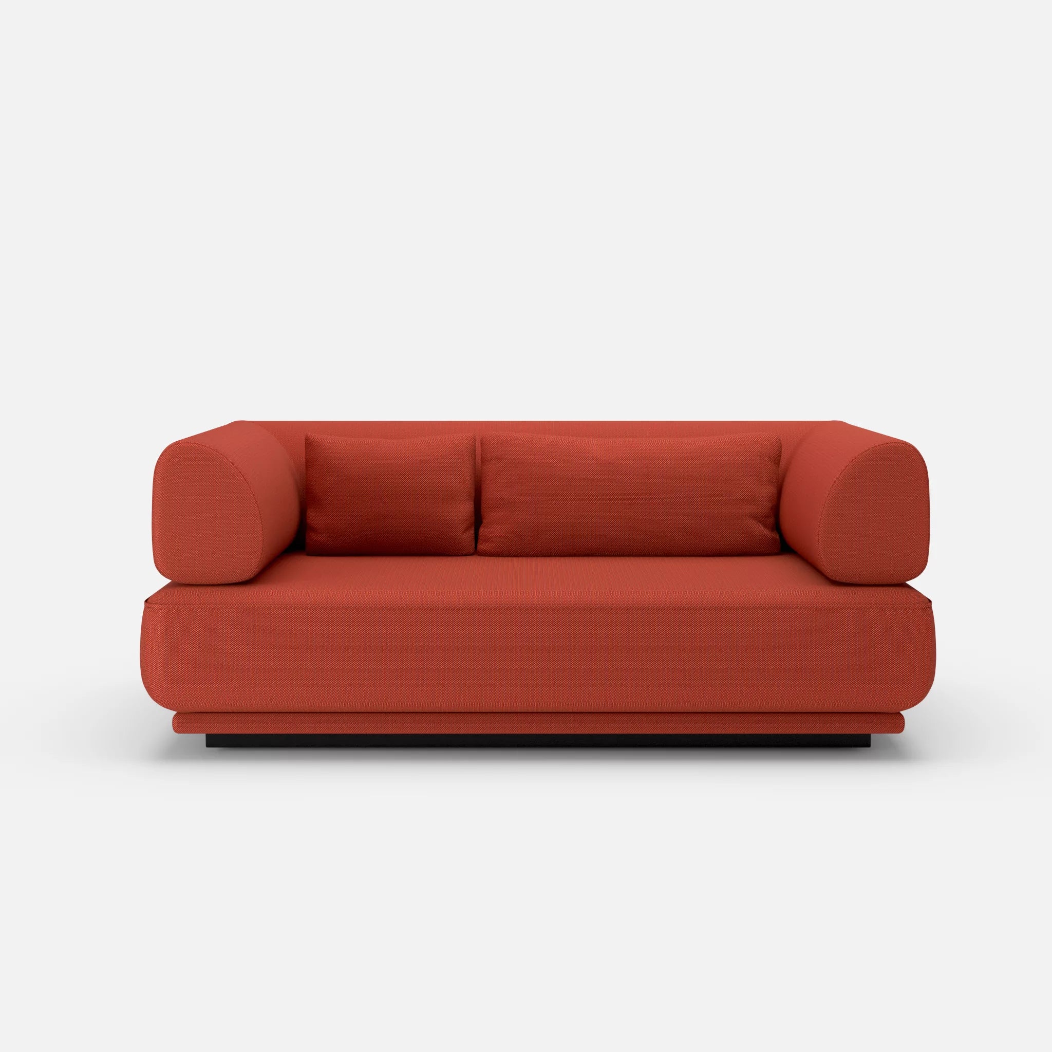 2 Sitzer Lounge Sofa Gordo credolampion in Rot von vorne
