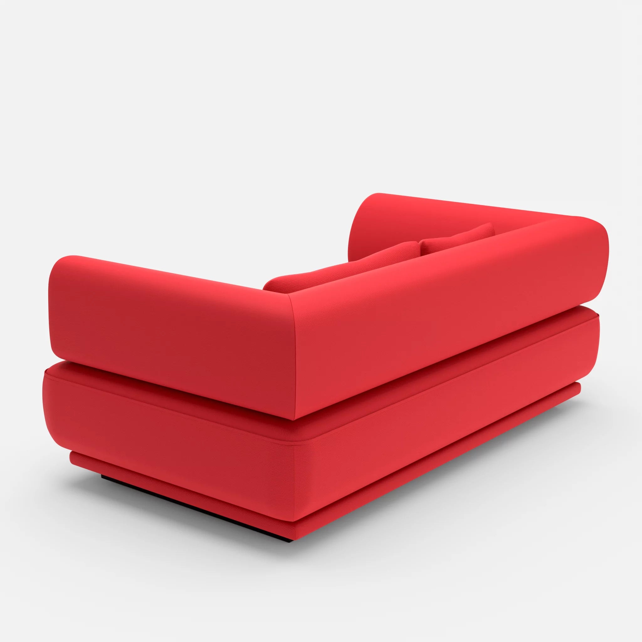 2 Sitzer Lounge Sofa Gordo laserj4021 in Rot von hinten