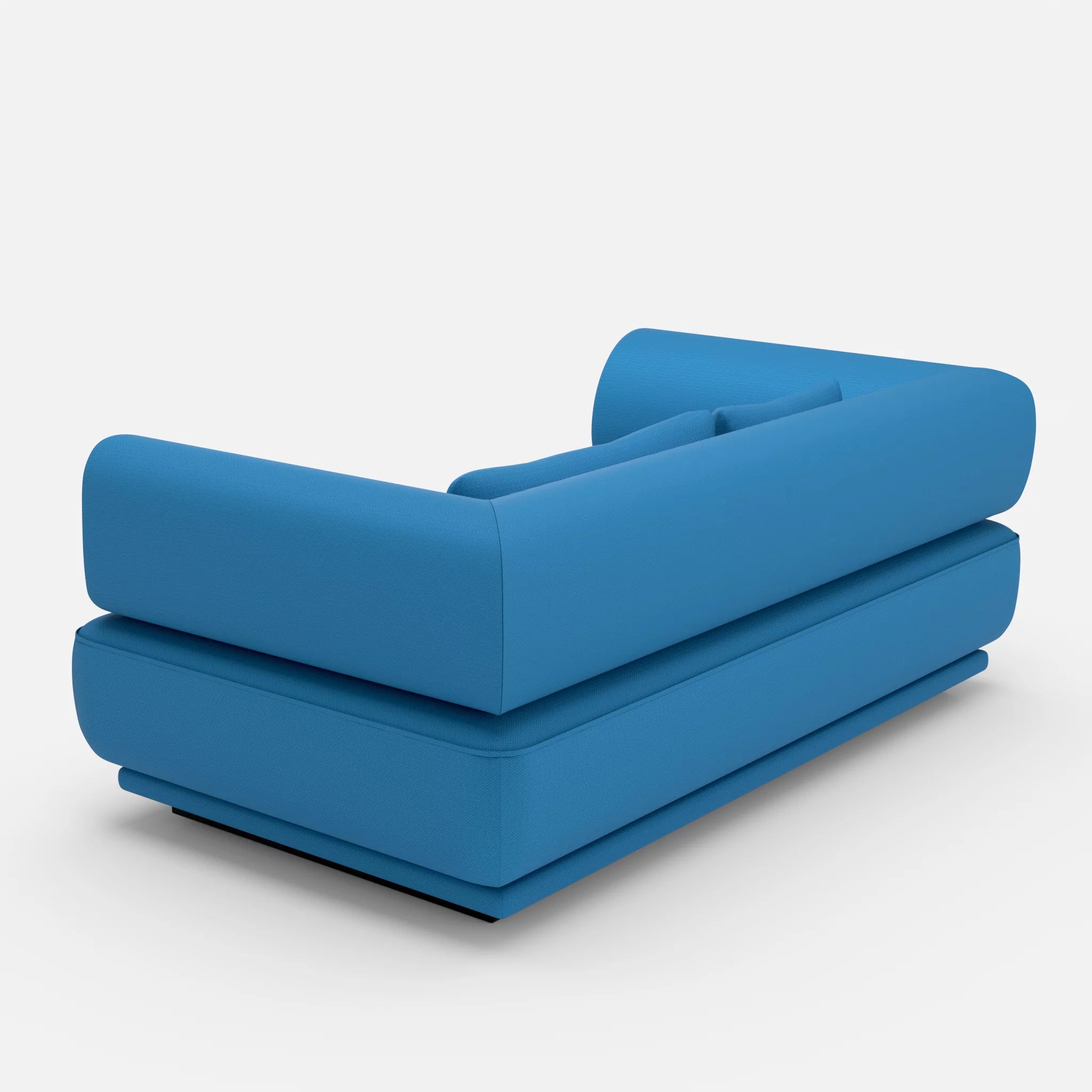 2 Sitzer Lounge Sofa Gordo laserj6071 in Blau von hinten
