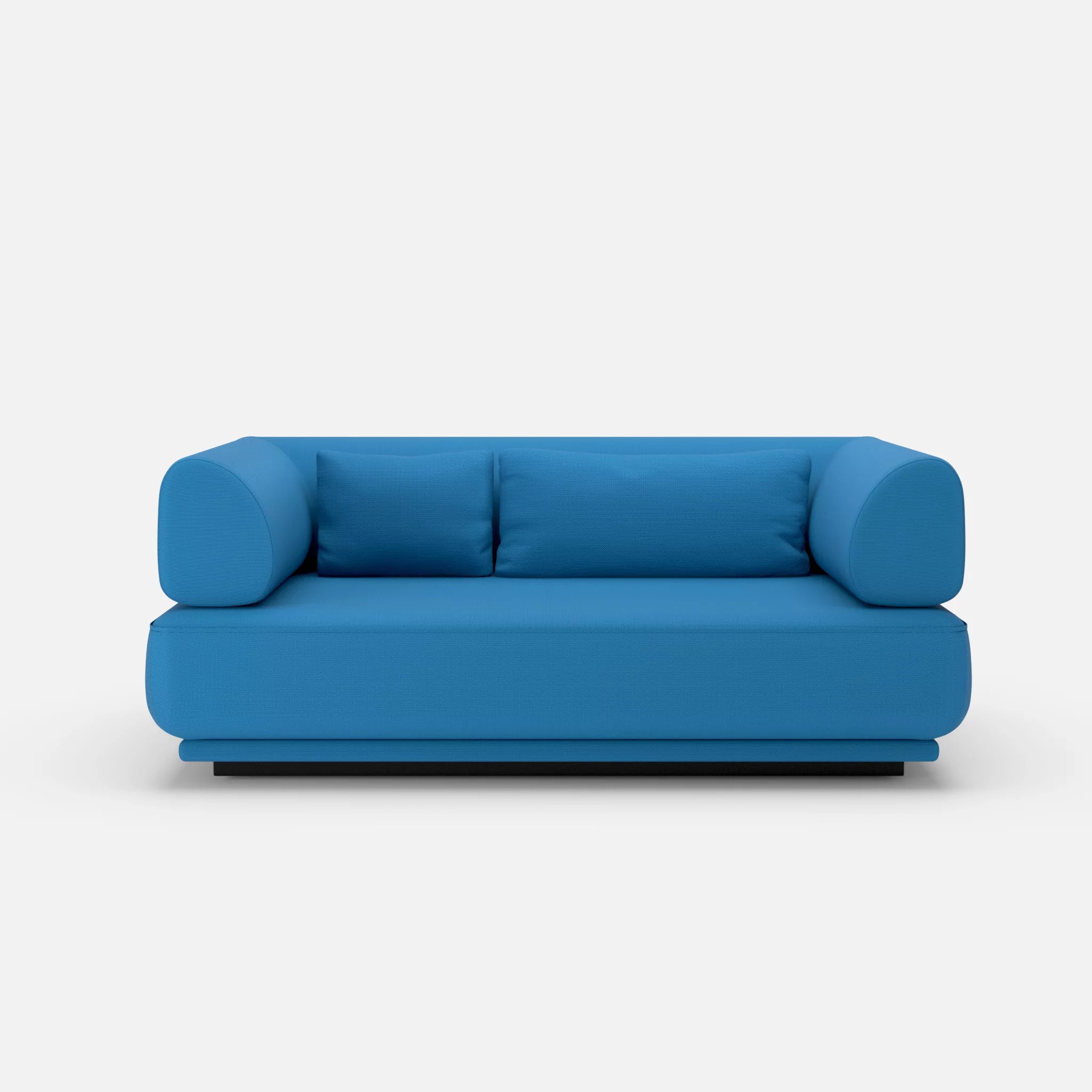 2 Sitzer Lounge Sofa Gordo laserj6071 in Blau von vorne