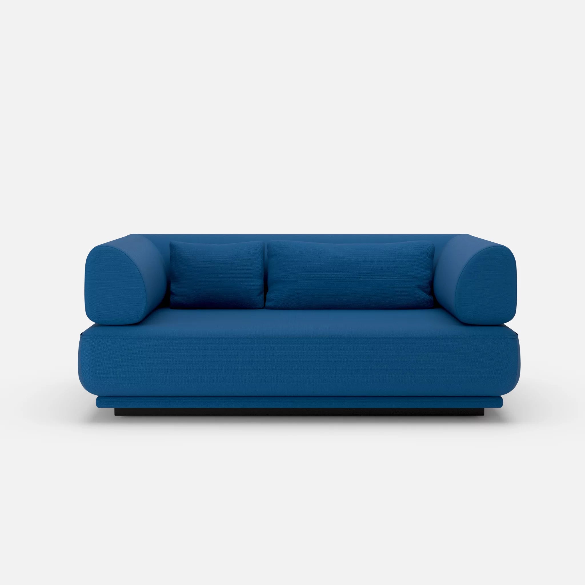 2 Sitzer Lounge Sofa Gordo laserj6098 in Dunkelblau von vorne