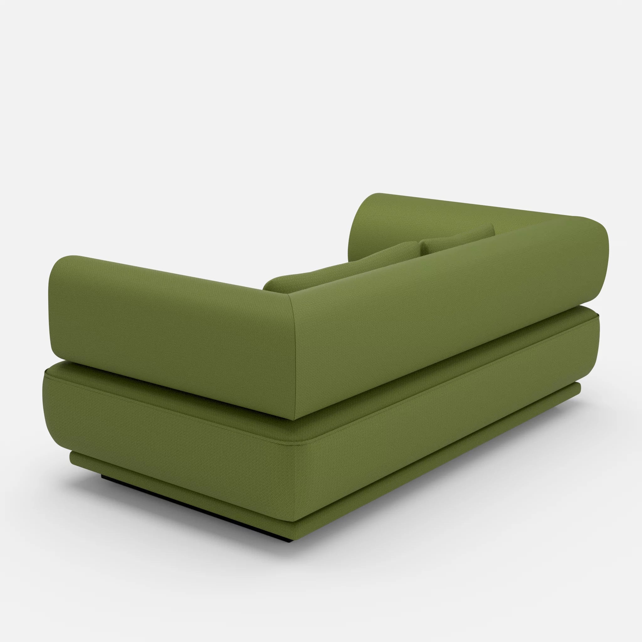 2 Sitzer Lounge Sofa Gordo laserj7021 in Grün von hinten