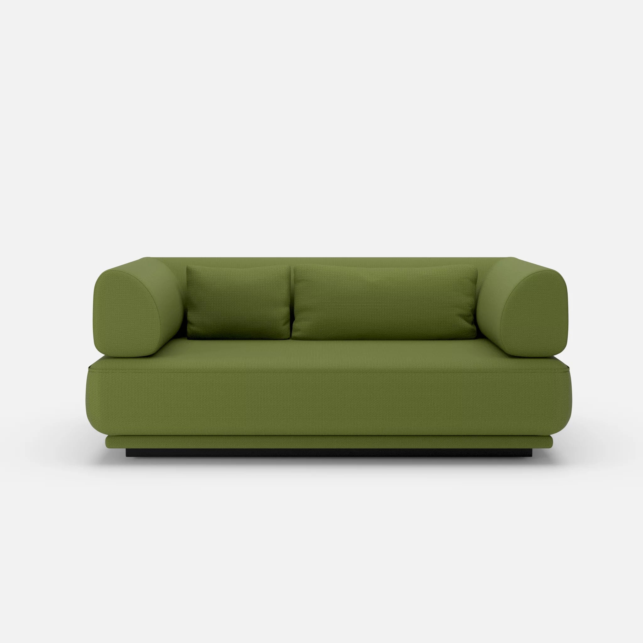 2 Sitzer Lounge Sofa Gordo laserj7021 in Grün von vorne