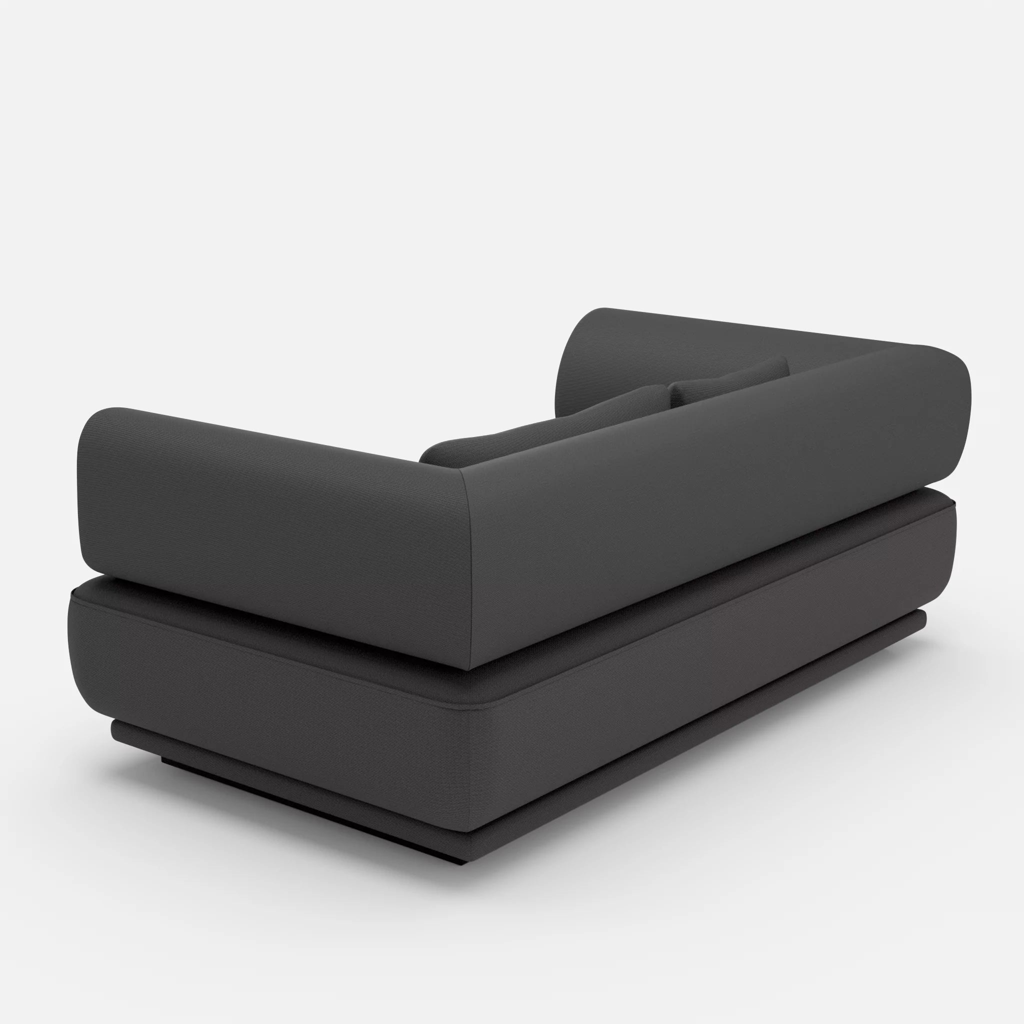 2 Sitzer Lounge Sofa Gordo laserj8017 in Anthrazit von hinten