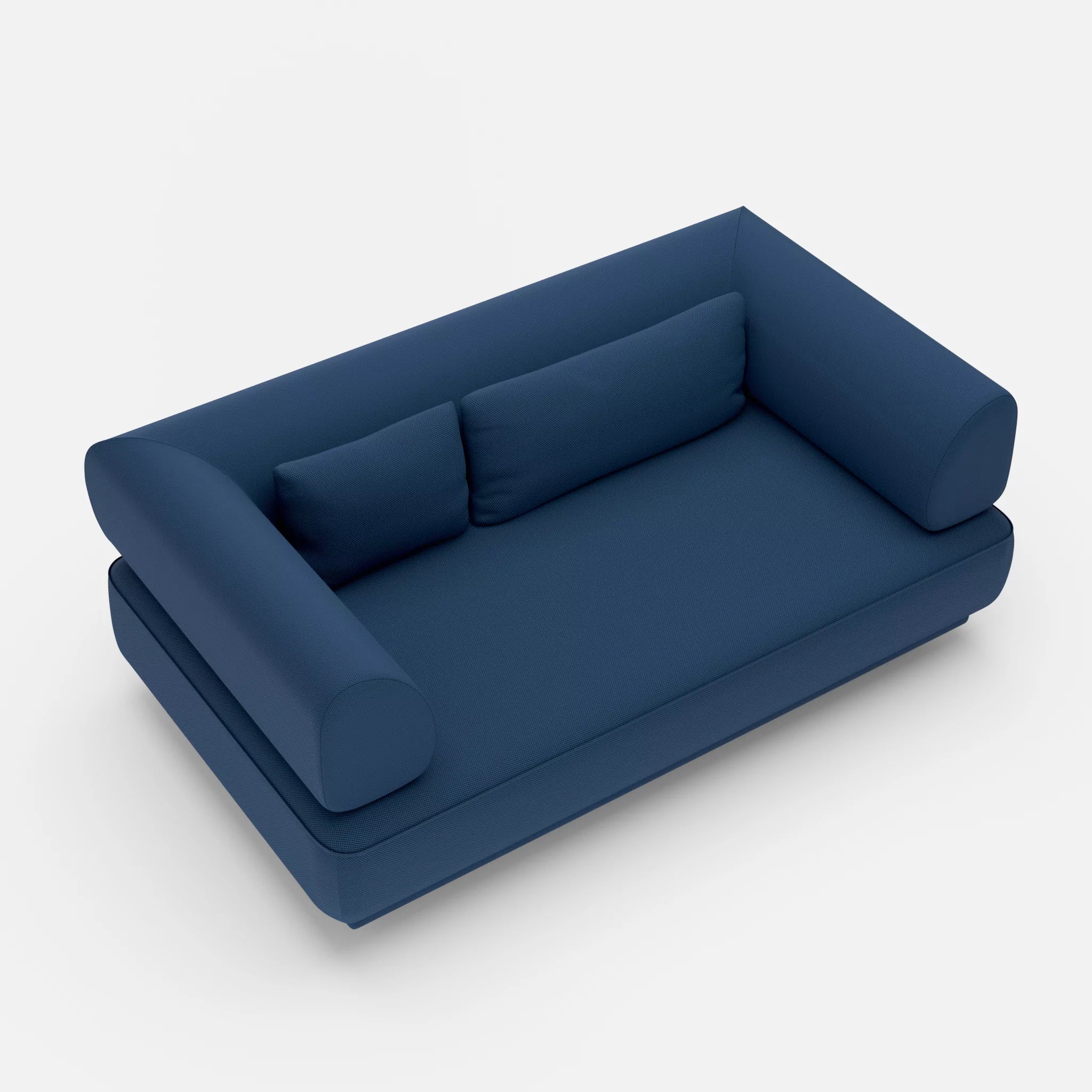 2 Sitzer Lounge Sofa Gordo novumamur in Navy von oben
