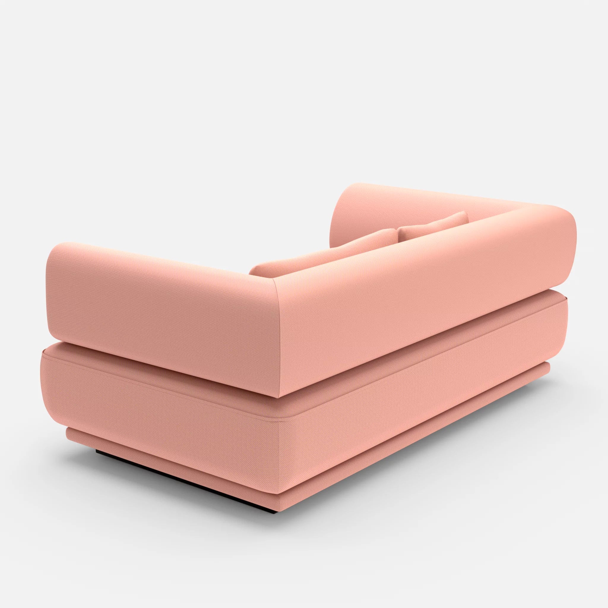 2 Sitzer Lounge Sofa Gordo novumflamingo in Flamingo von hinten