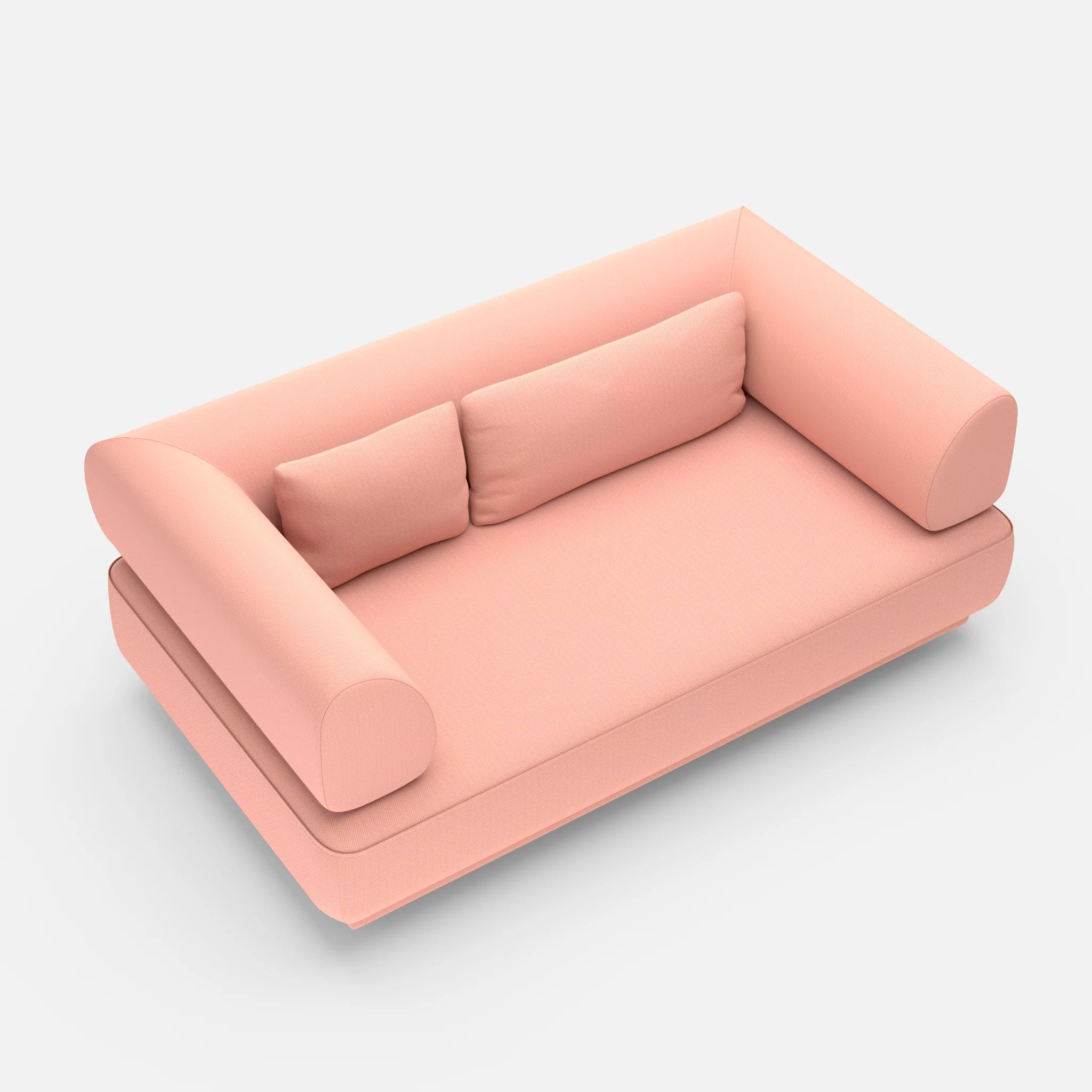 2 Sitzer Lounge Sofa Gordo novumflamingo in Flamingo von oben