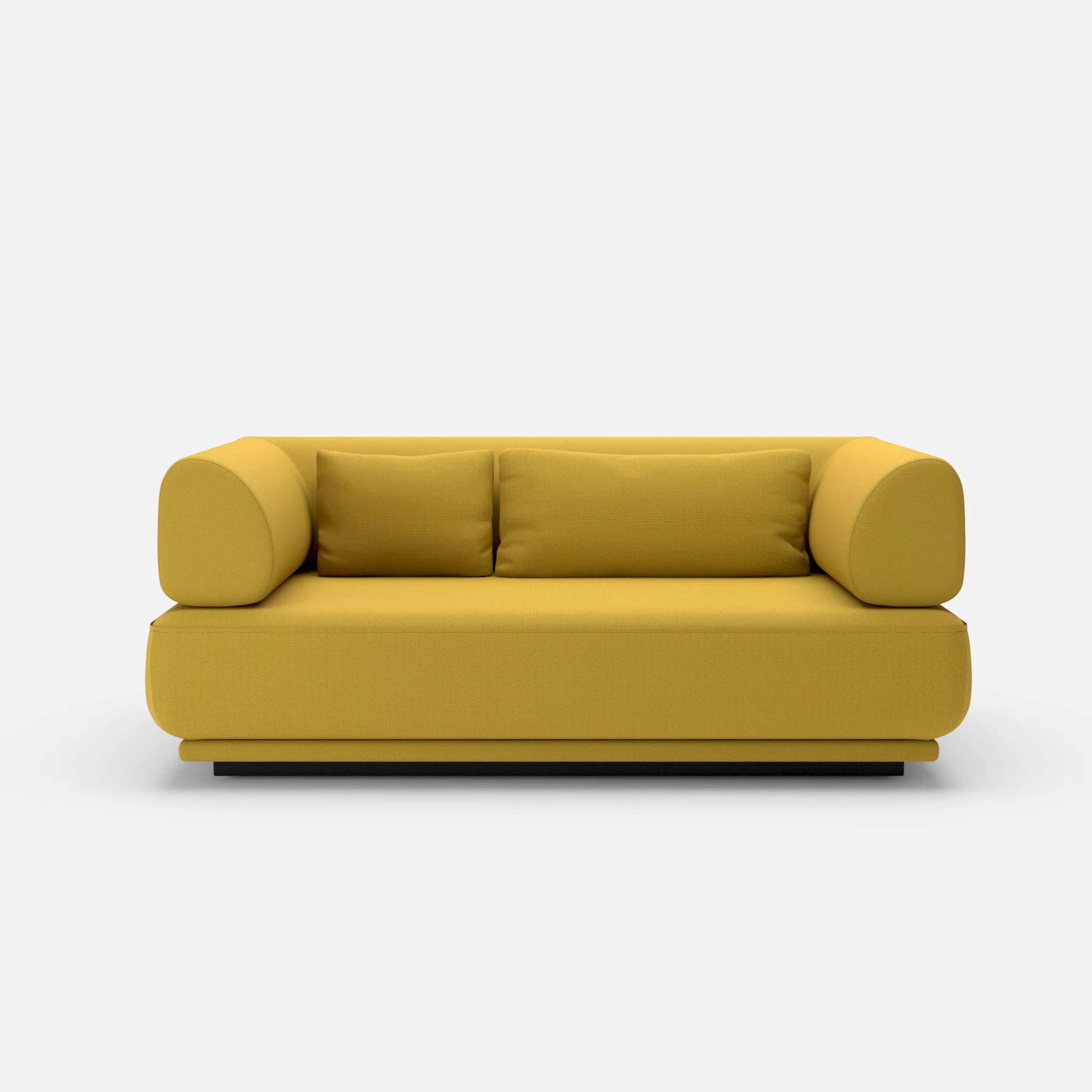 2 Sitzer Lounge Sofa Gordo novumtivoli in Hellgrün von vorne