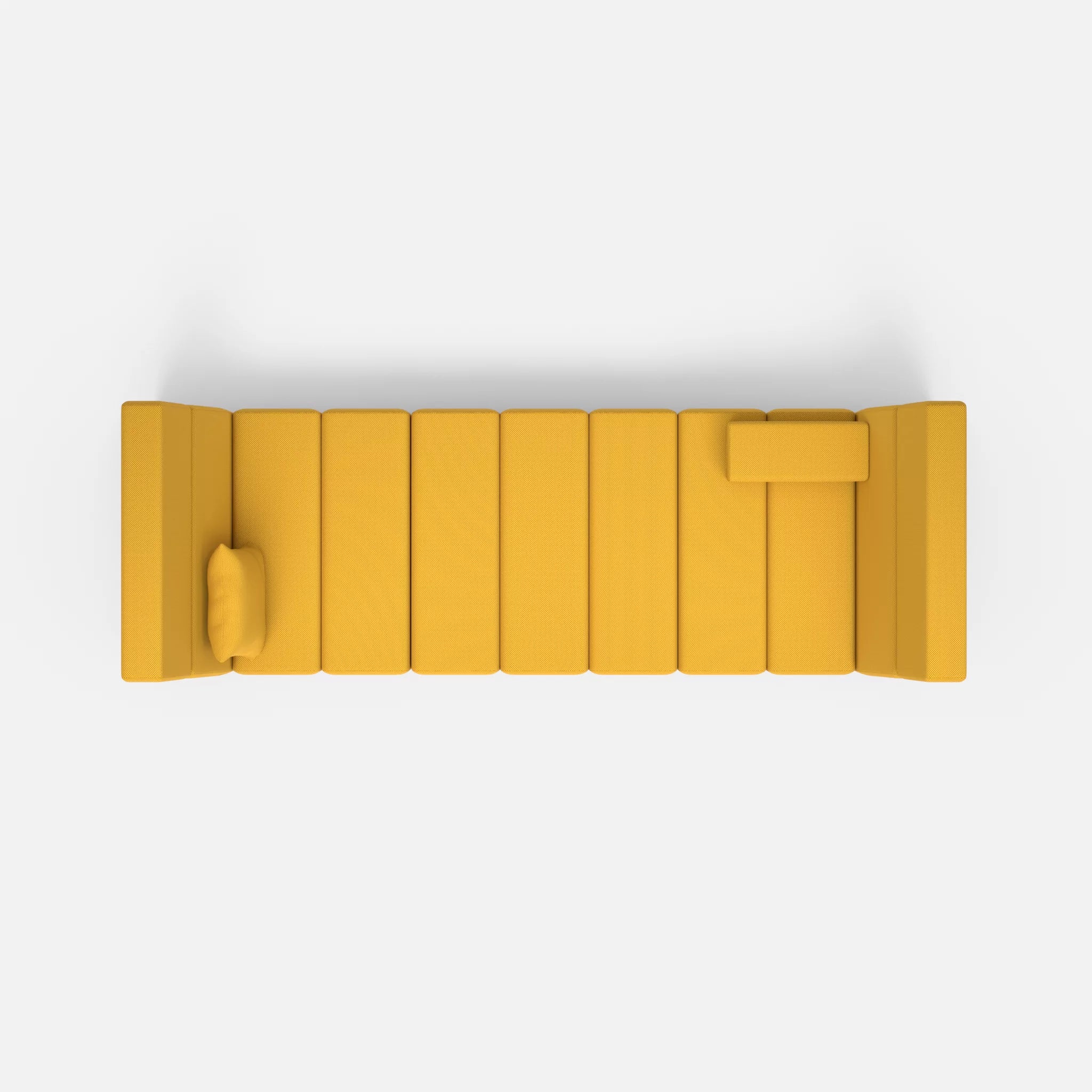 2 Sitzer Sofa Bricks 2 novumcurry in Curry von oben