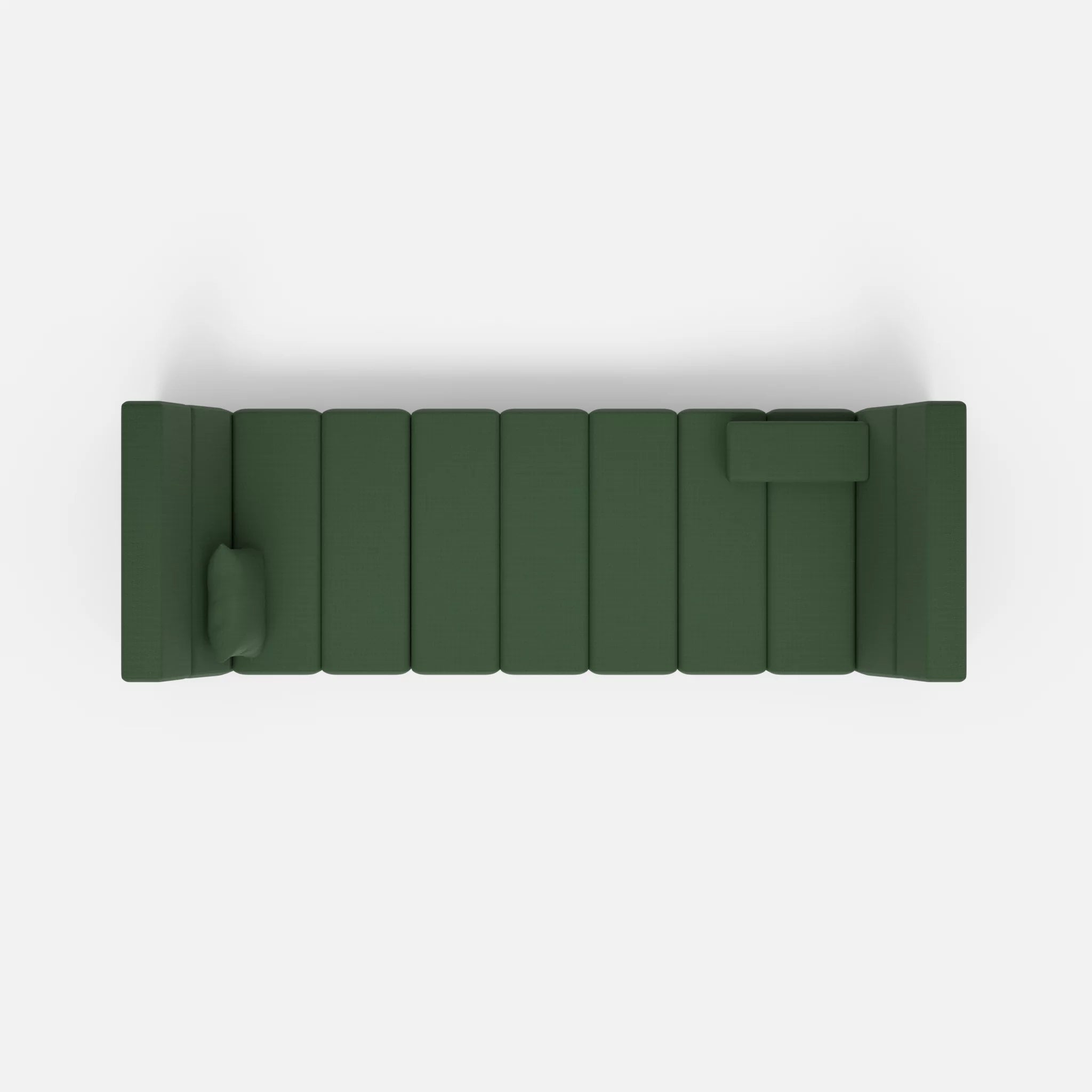 2 Sitzer Sofa Bricks 2 radio7036 in Olive von oben