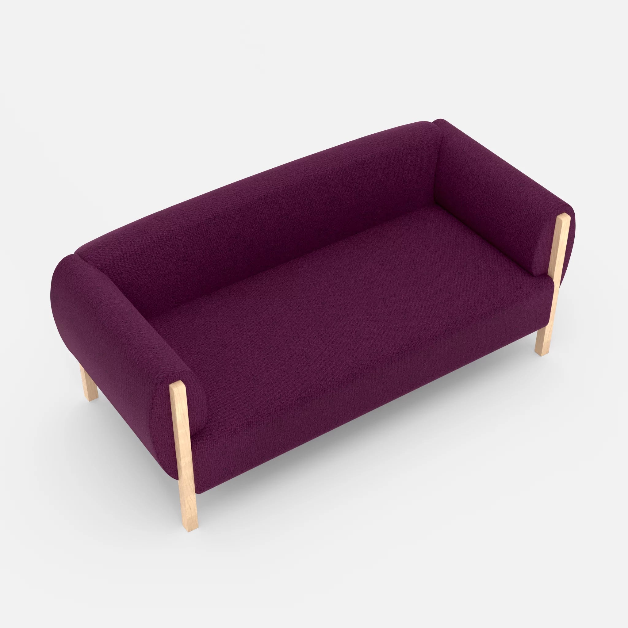 2 Sitzer Sofa Mallow celia0202 in Violett von oben