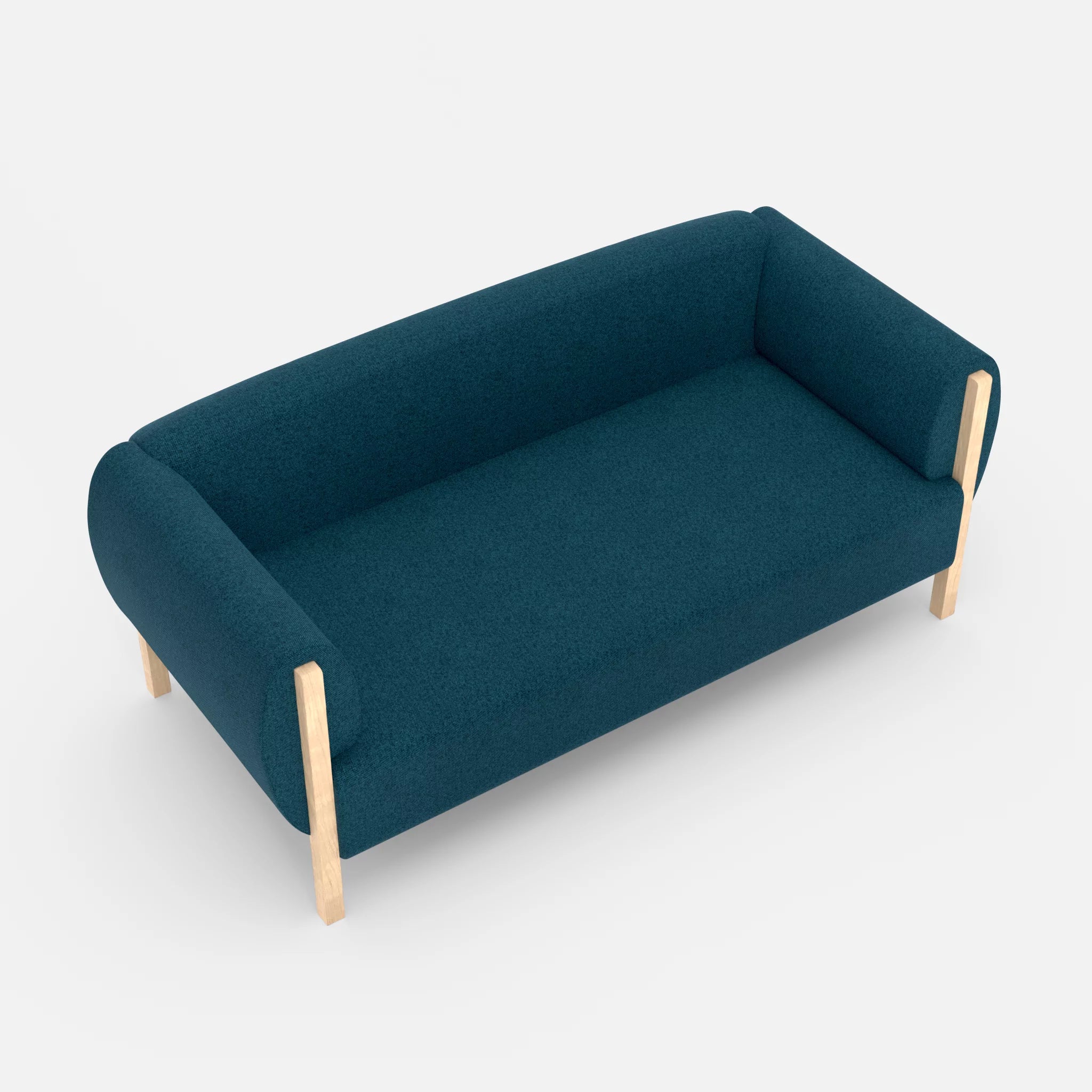 2 Sitzer Sofa Mallow celia0203 in Blau von oben