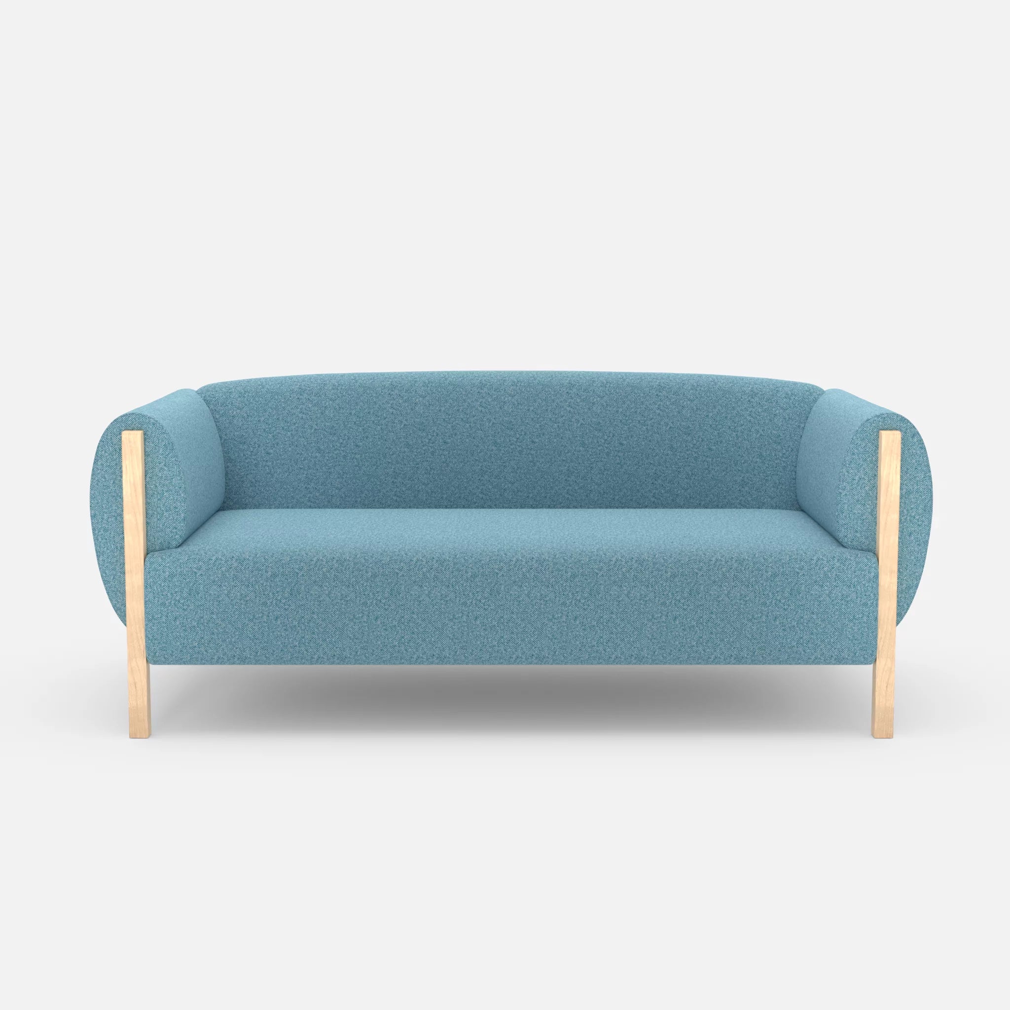 2 Sitzer Sofa Mallow celia0209 in Türkis von vorne