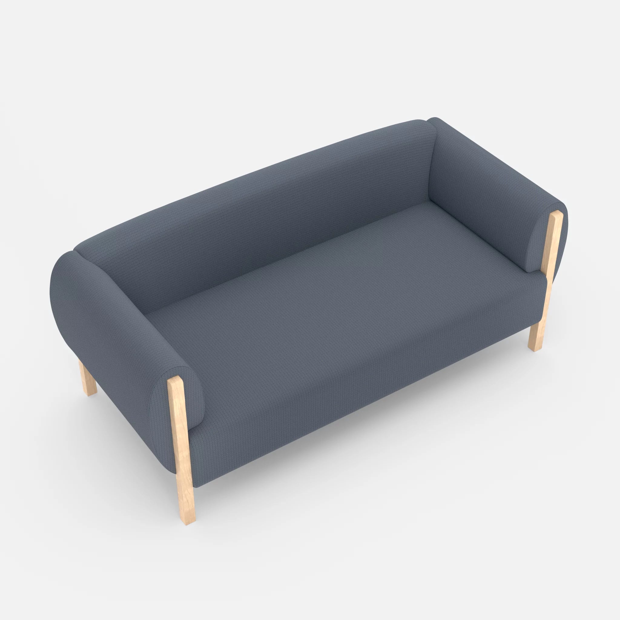 2 Sitzer Sofa Mallow credosea in Blau von oben