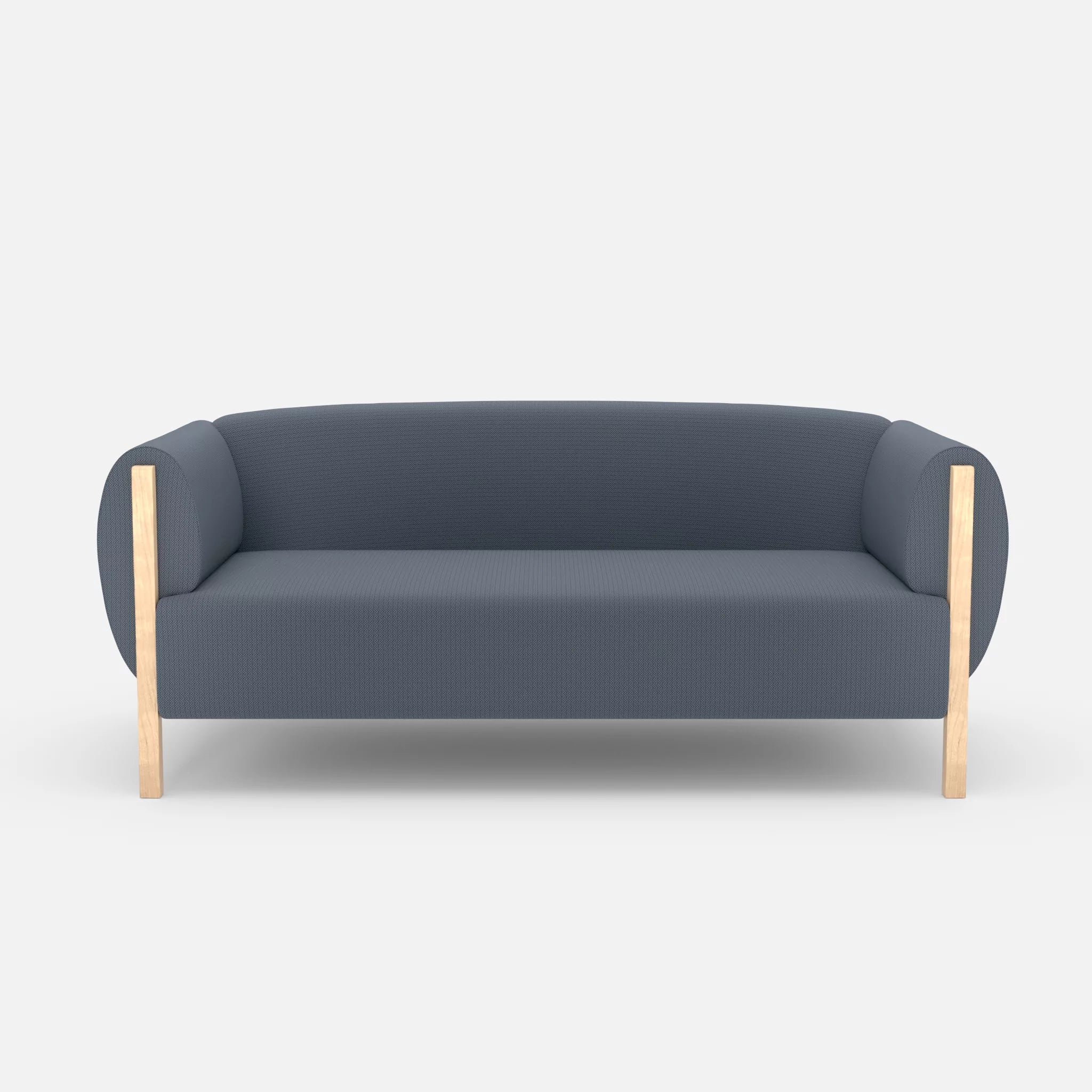 2 Sitzer Sofa Mallow credosea in Blau von vorne
