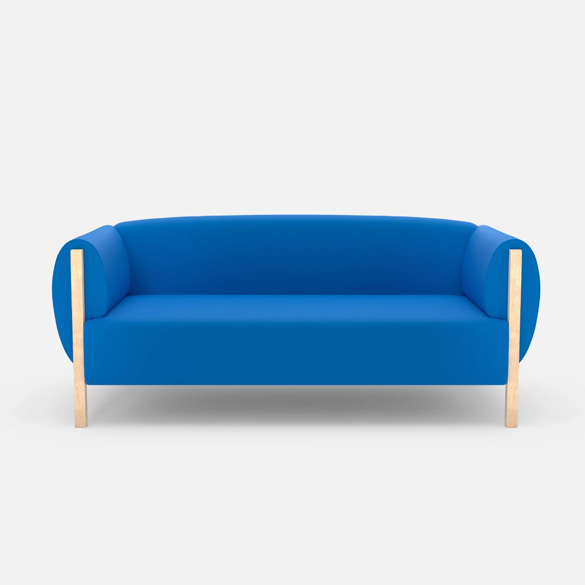 2 Sitzer Sofa Mallow radio6075 in Blau von vorne