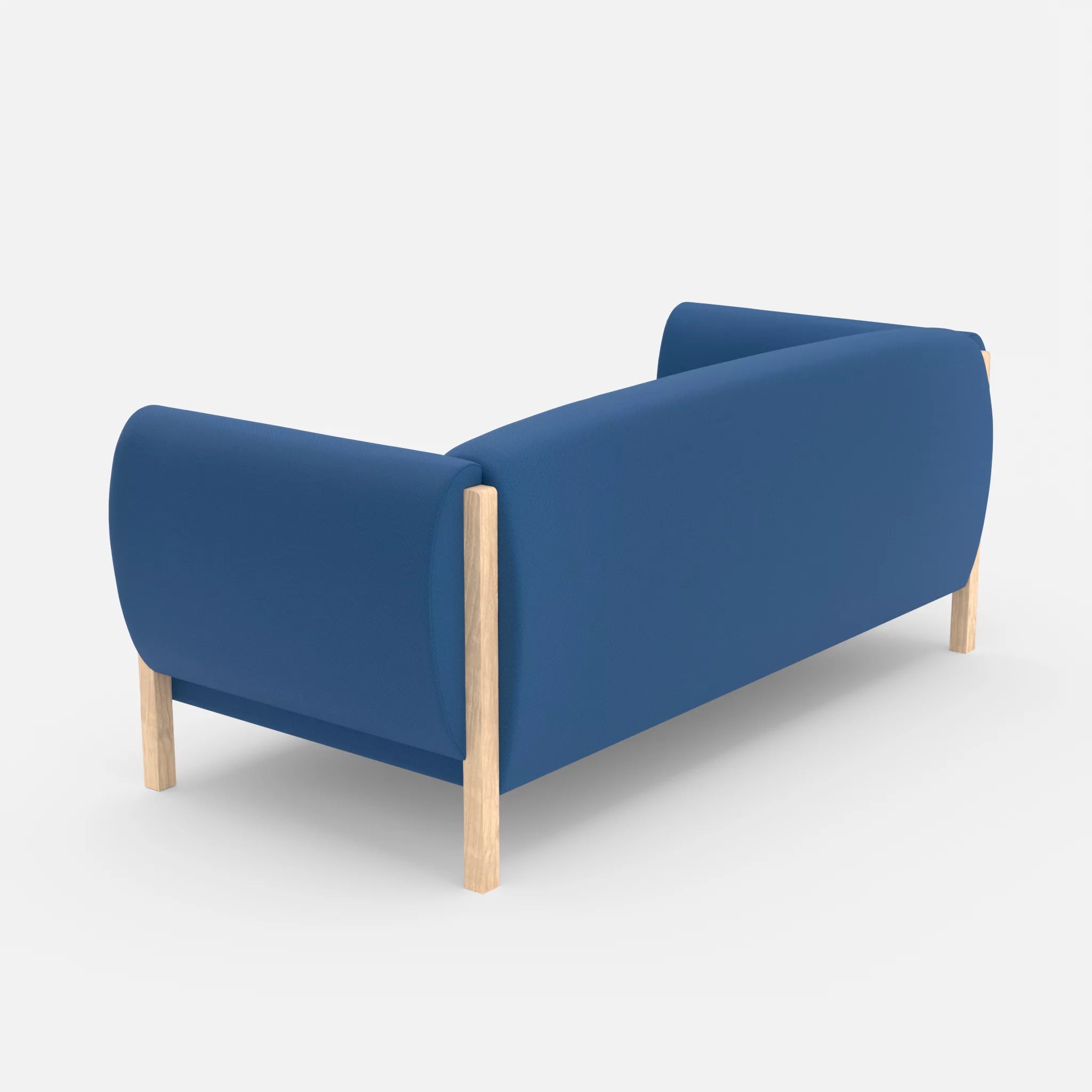 2 Sitzer Sofa Mallow radio6512 in Dunkelblau von hinten