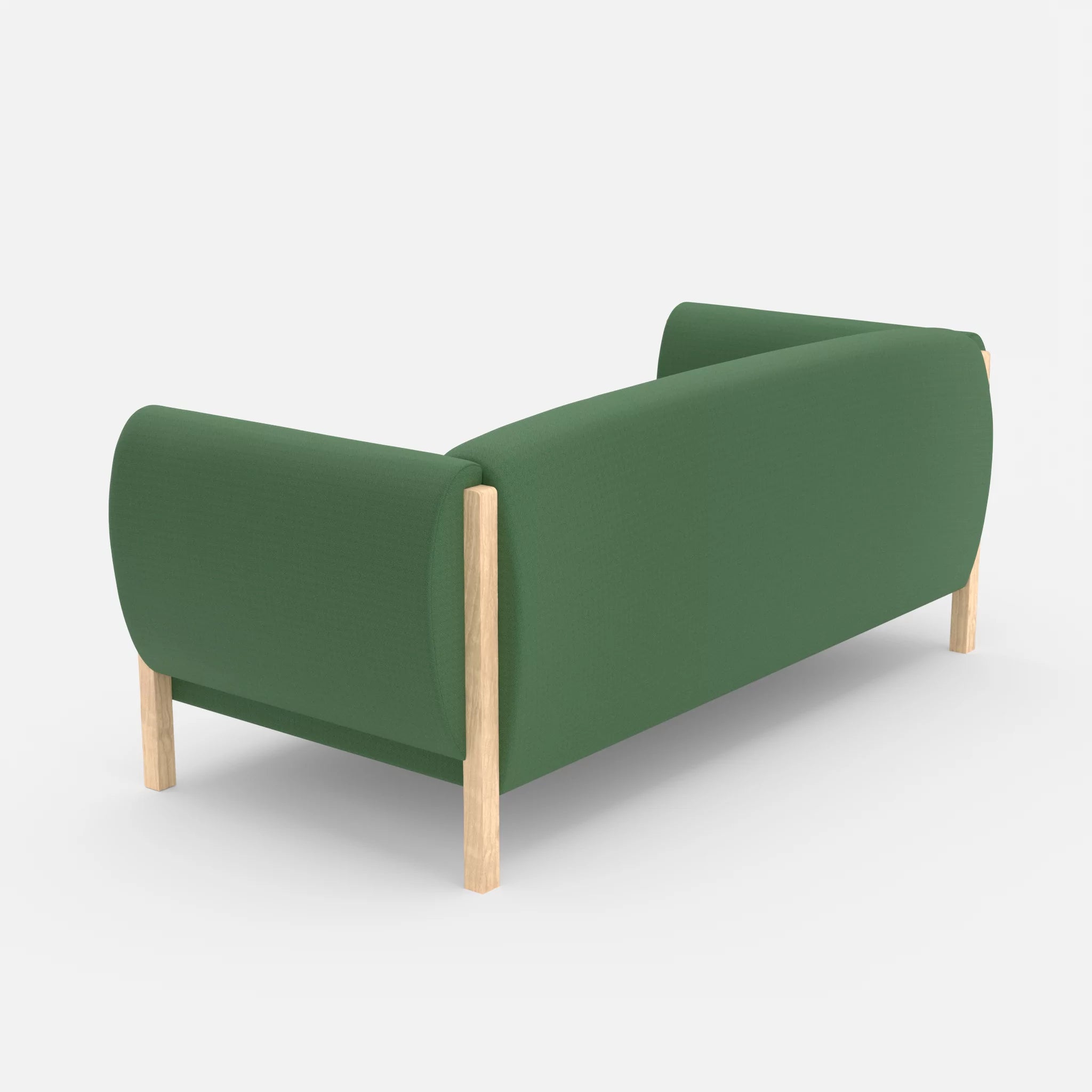 2 Sitzer Sofa Mallow radio7036 in Olive von hinten