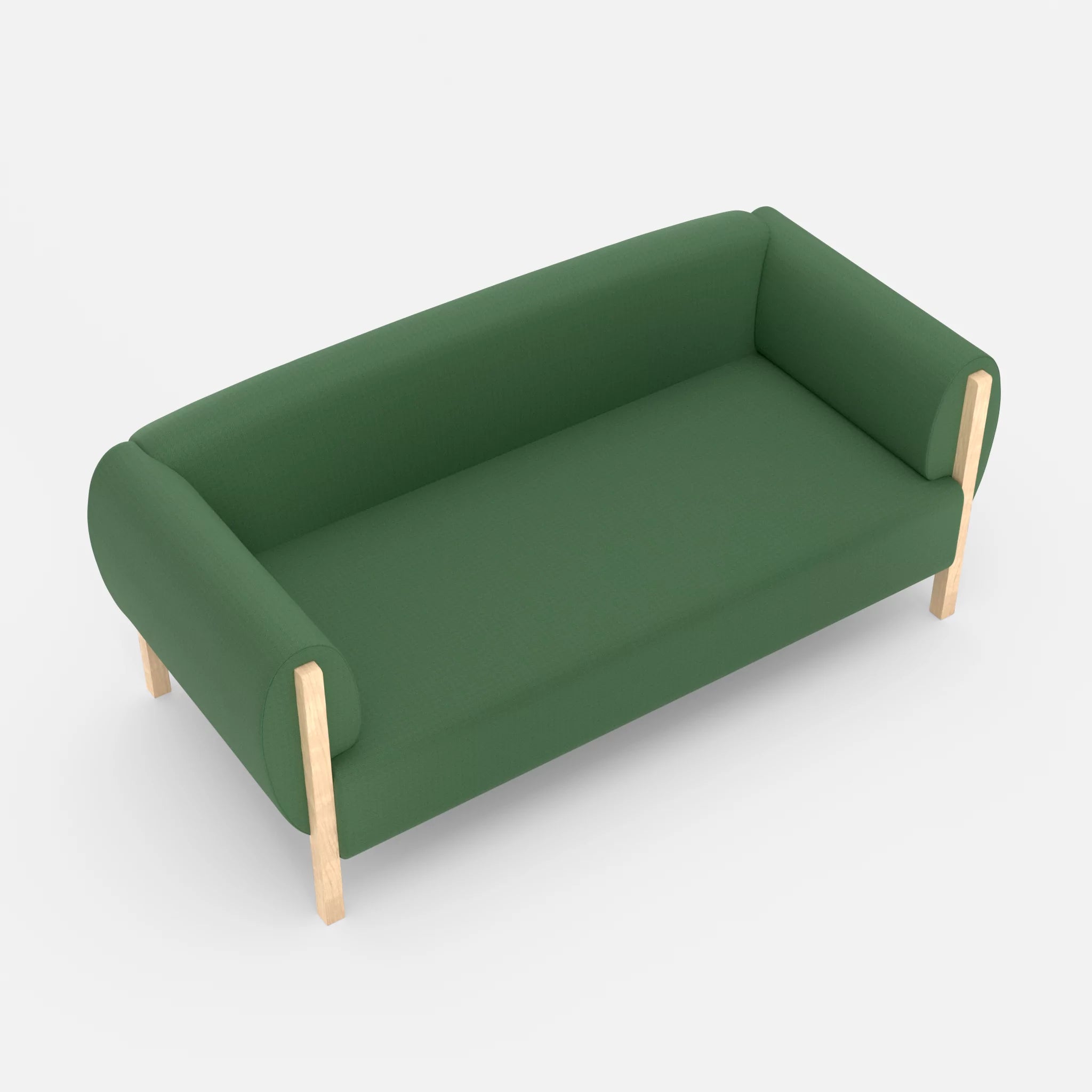 2 Sitzer Sofa Mallow radio7036 in Olive von oben