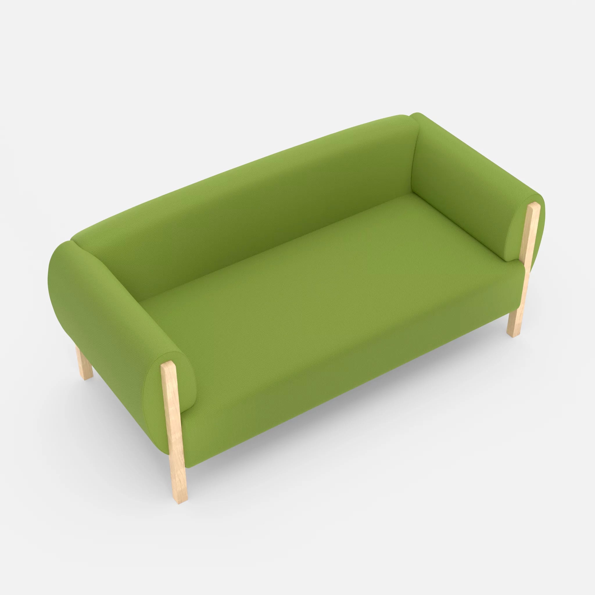 2 Sitzer Sofa Mallow radio7041 in Hellgrün von oben