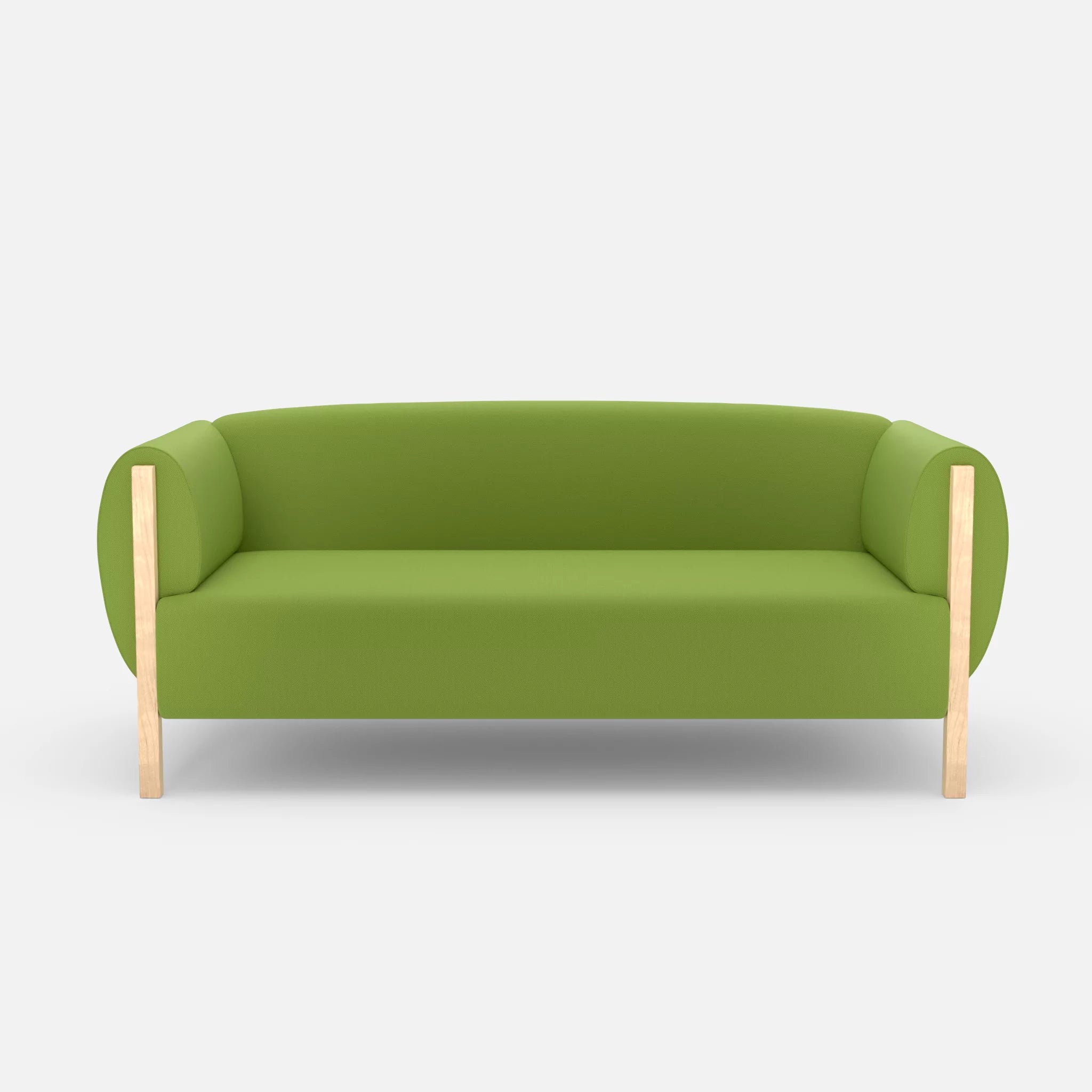 2 Sitzer Sofa Mallow radio7041 in Hellgrün von vorne