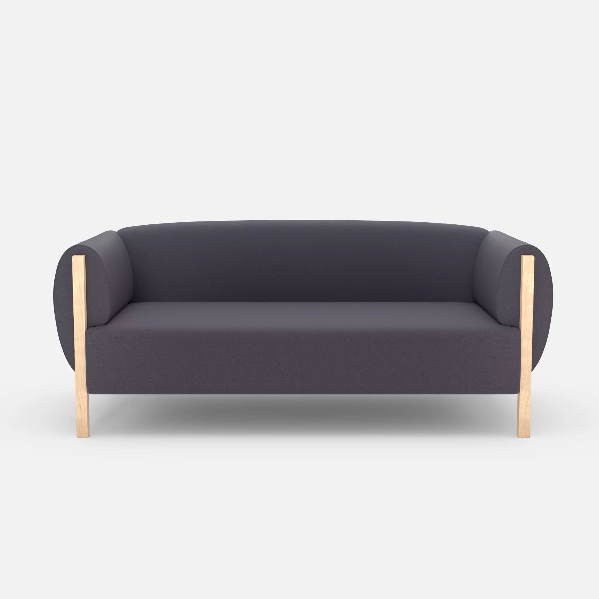 2 Sitzer Sofa Mallow radio8517 in Anthrazit von vorne