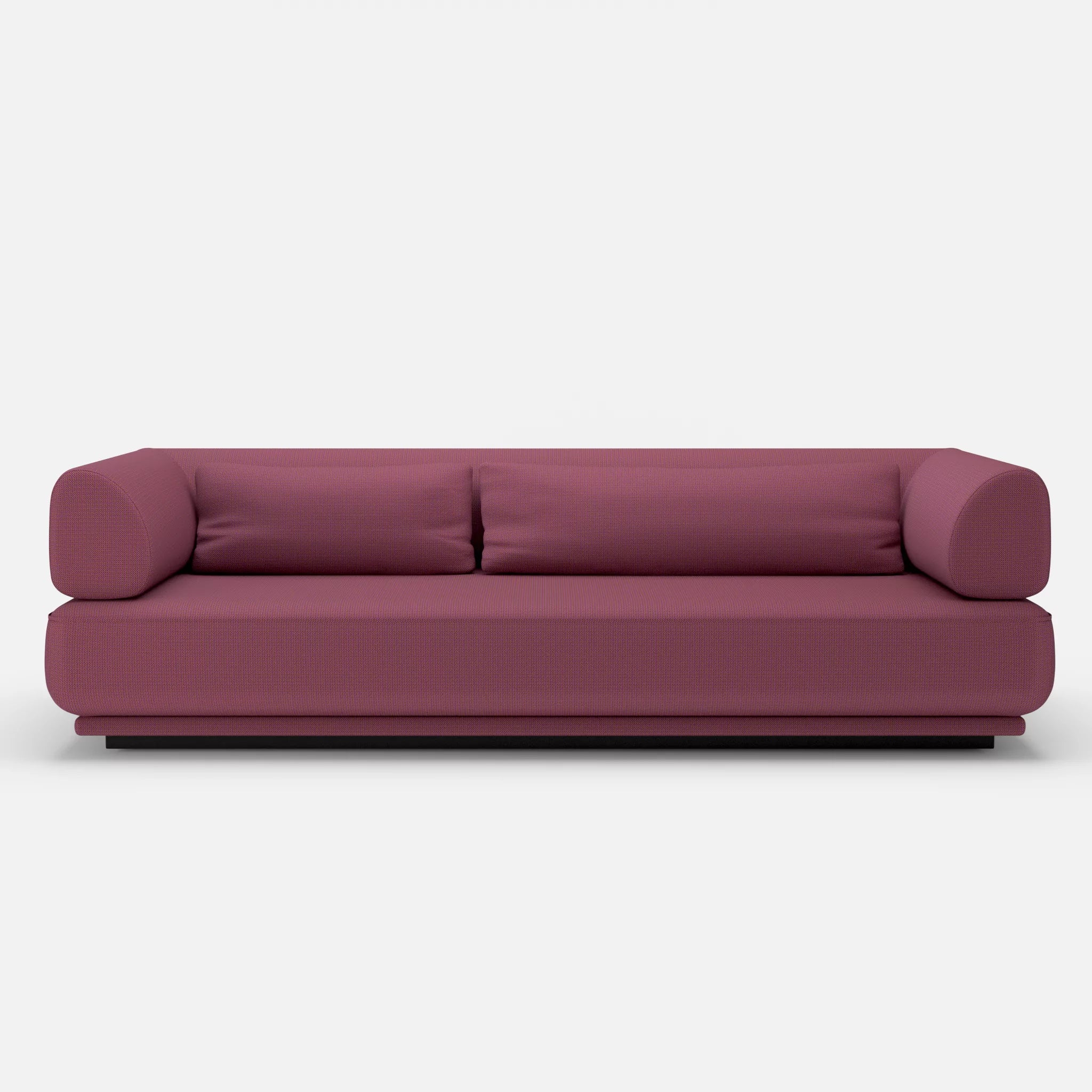 3 Sitzer Lounge Sofa Gordo credobreva in Violett von vorne