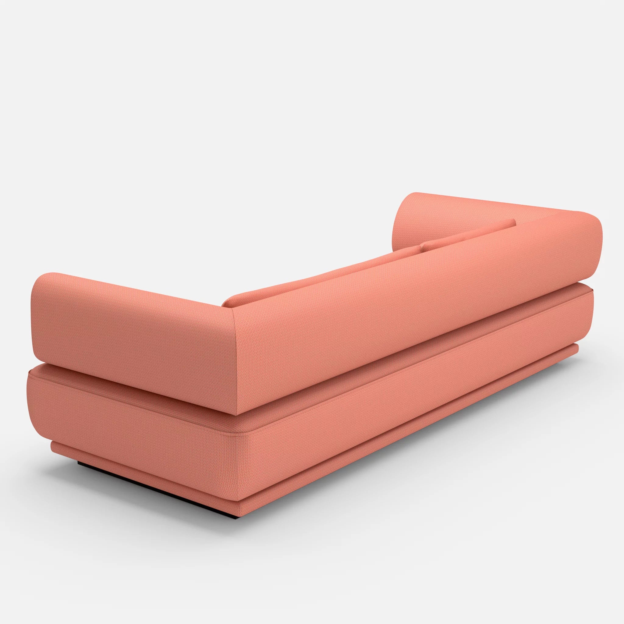 3 Sitzer Lounge Sofa Gordo credograpefruit in Coral von hinten