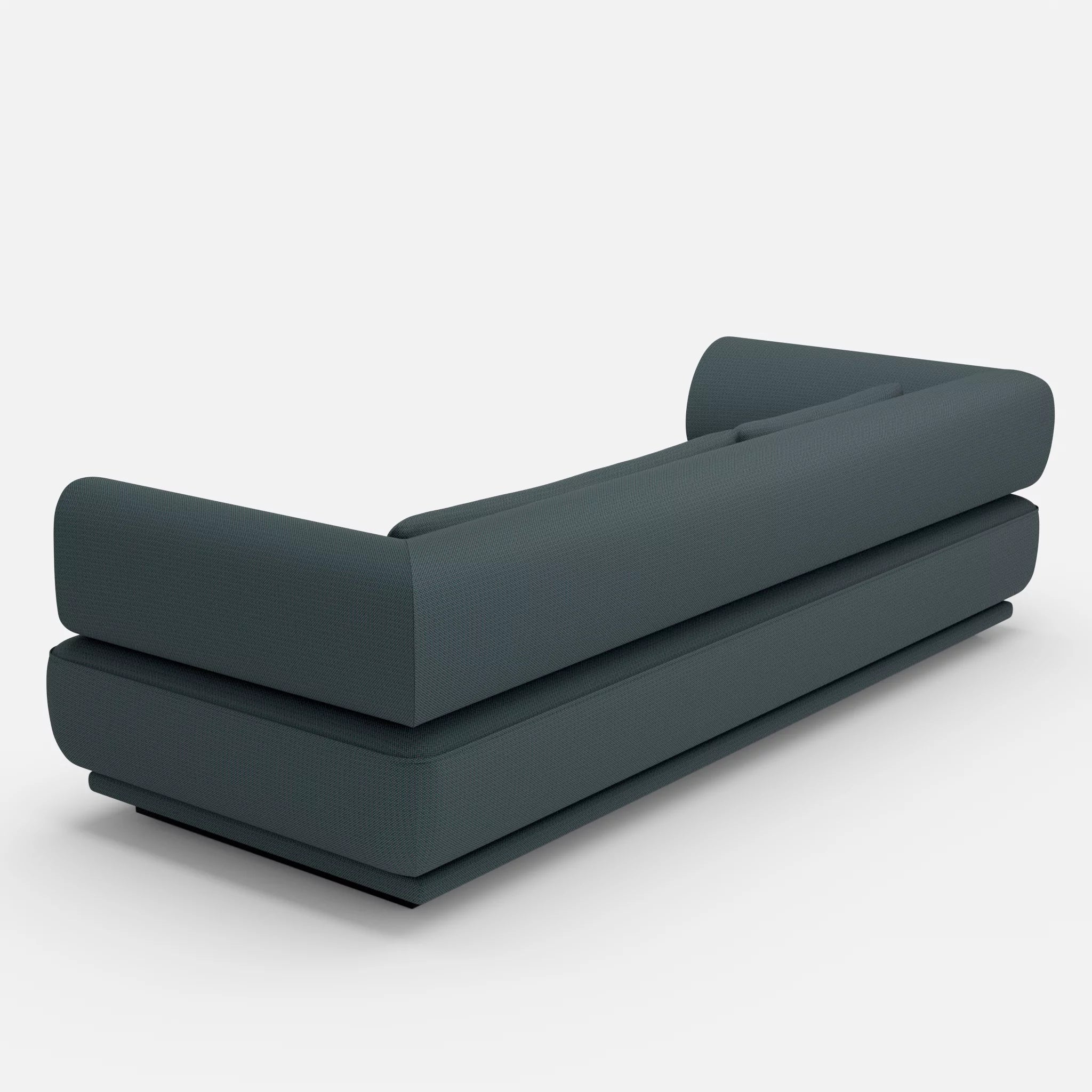 3 Sitzer Lounge Sofa Gordo credojaspis in Türkis von hinten