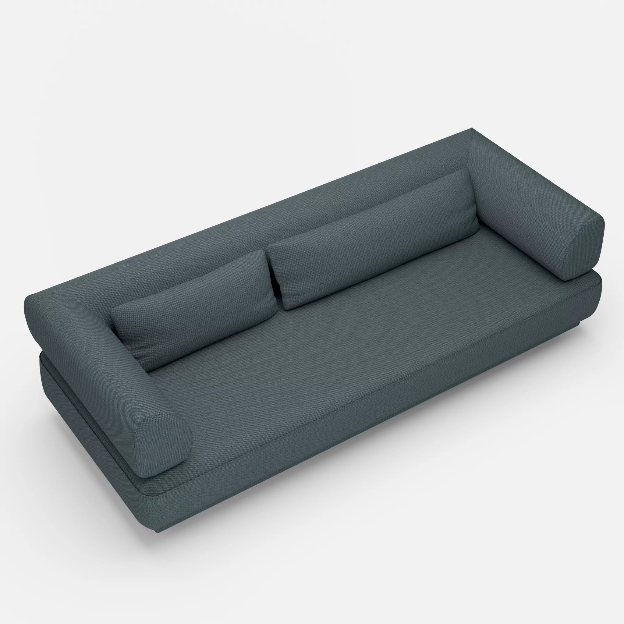 3 Sitzer Lounge Sofa Gordo credojaspis in Türkis von oben