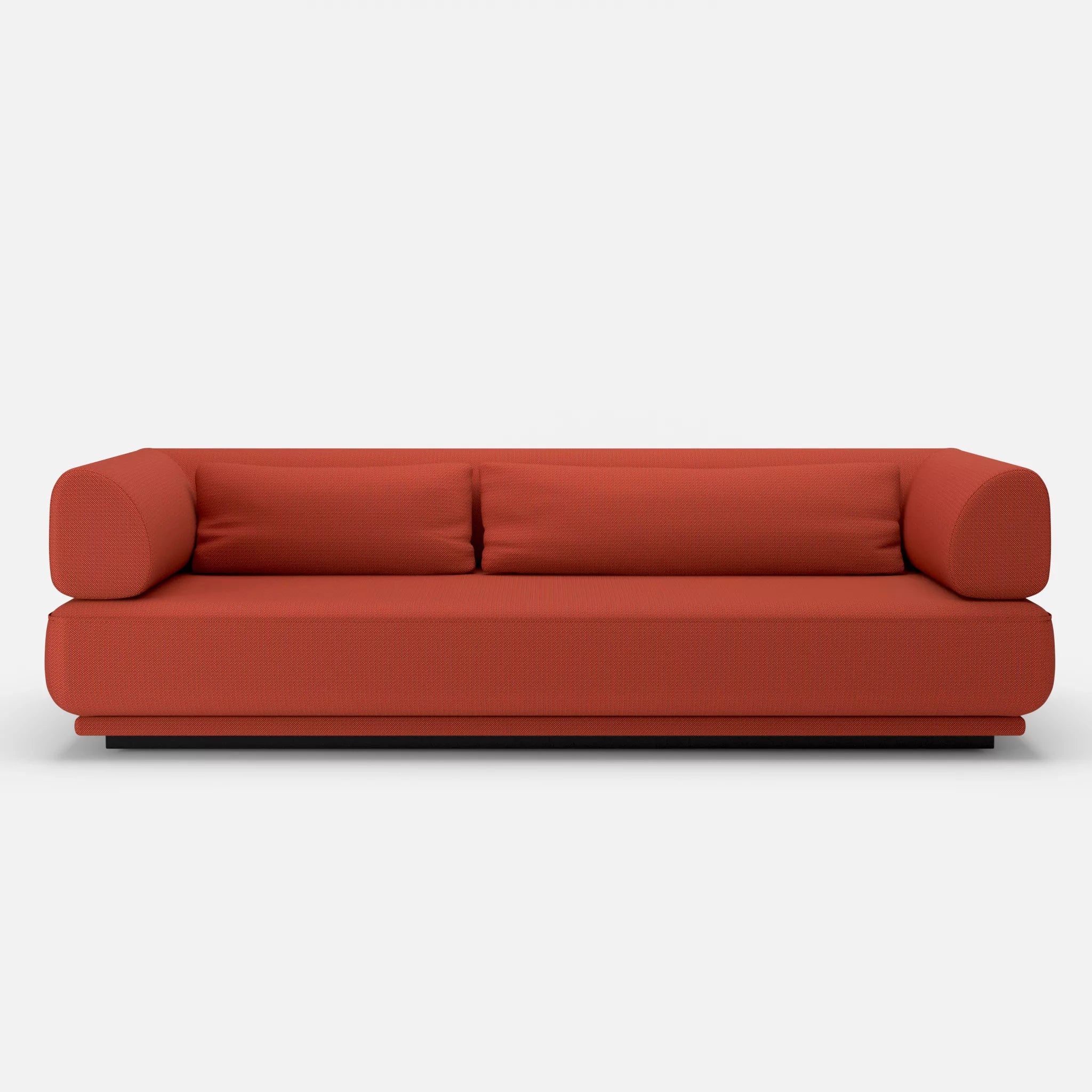 3 Sitzer Lounge Sofa Gordo credolampion in Rot von vorne