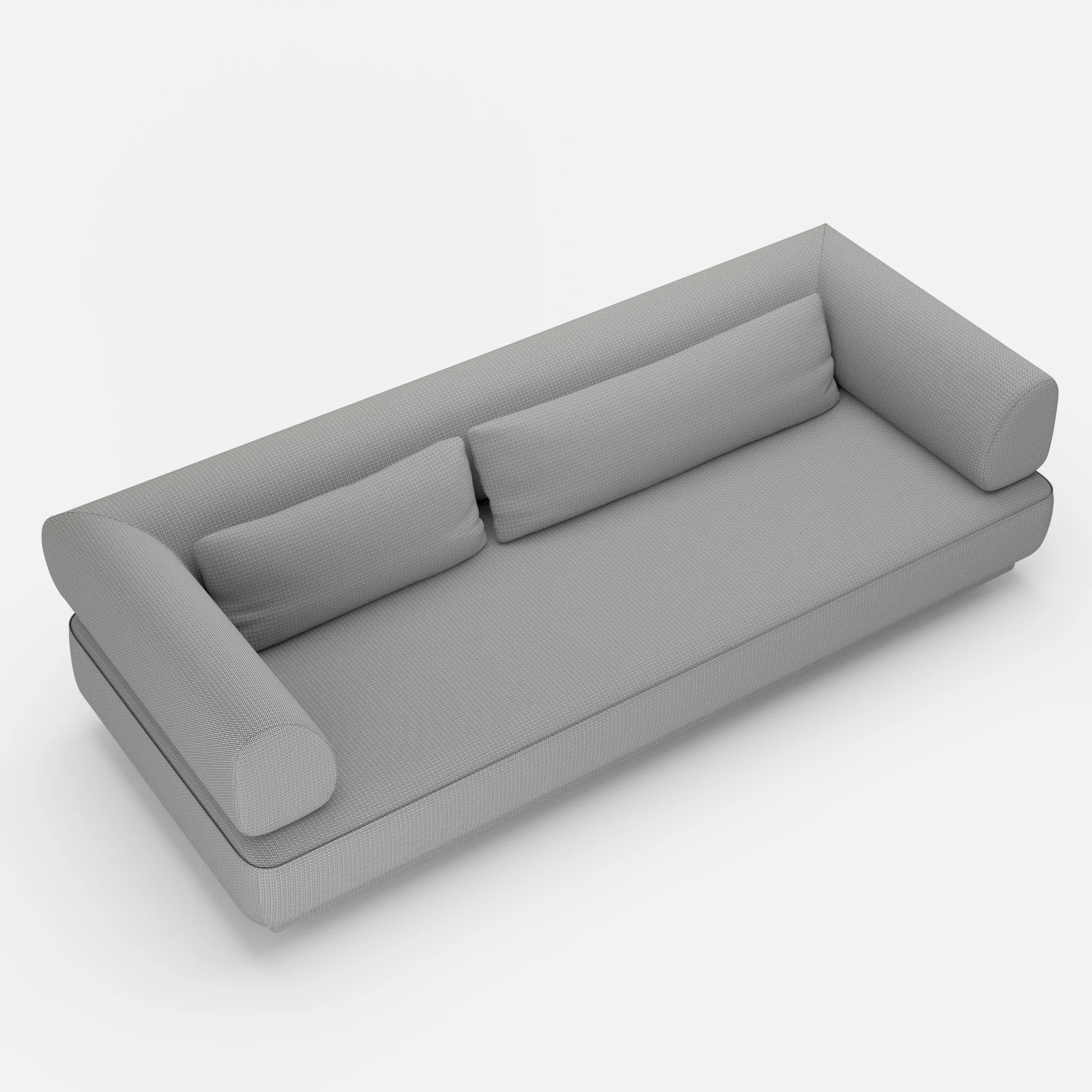 3 Sitzer Lounge Sofa Gordo credopepper in Dunkelgrau von oben