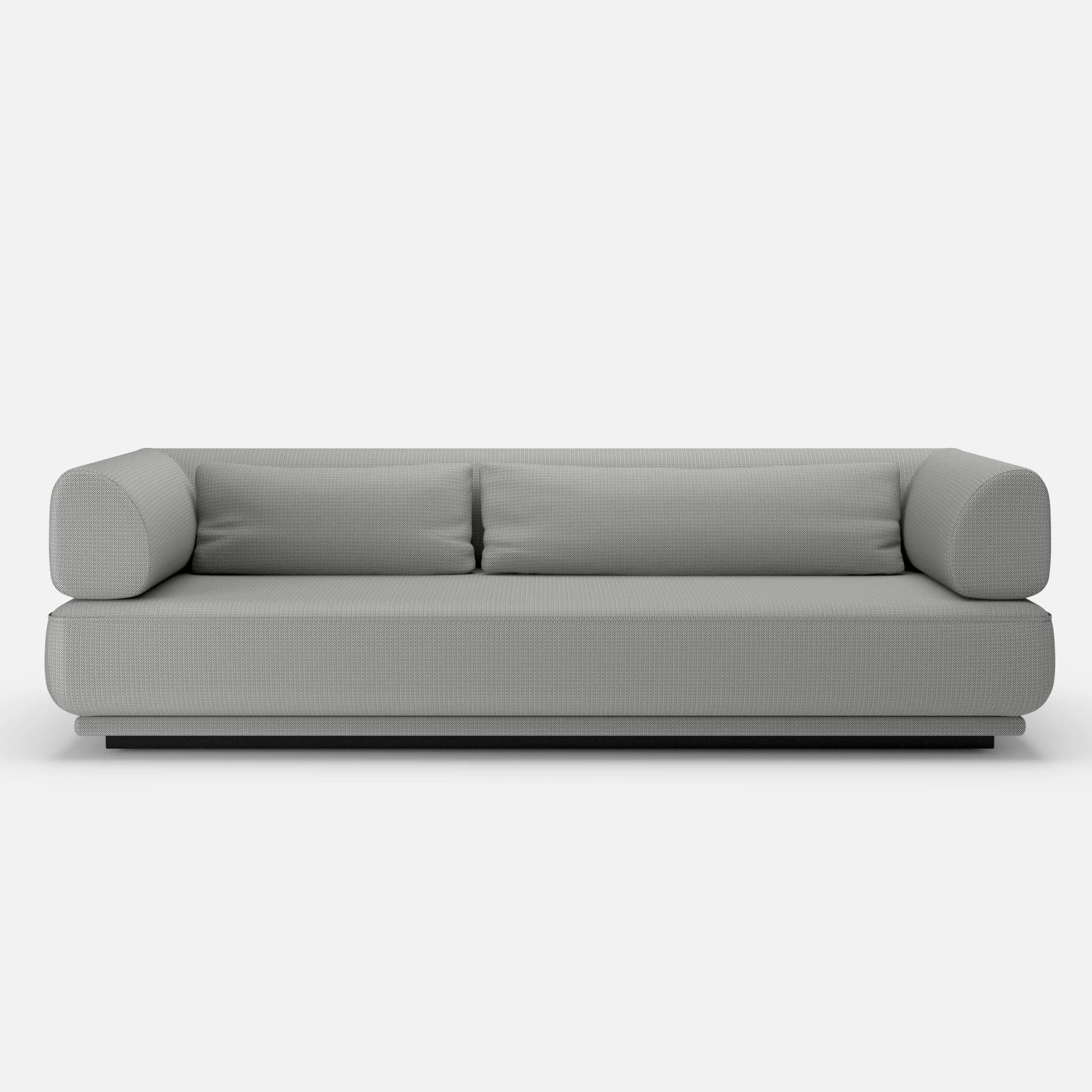 3 Sitzer Lounge Sofa Gordo credopepper in Dunkelgrau von vorne