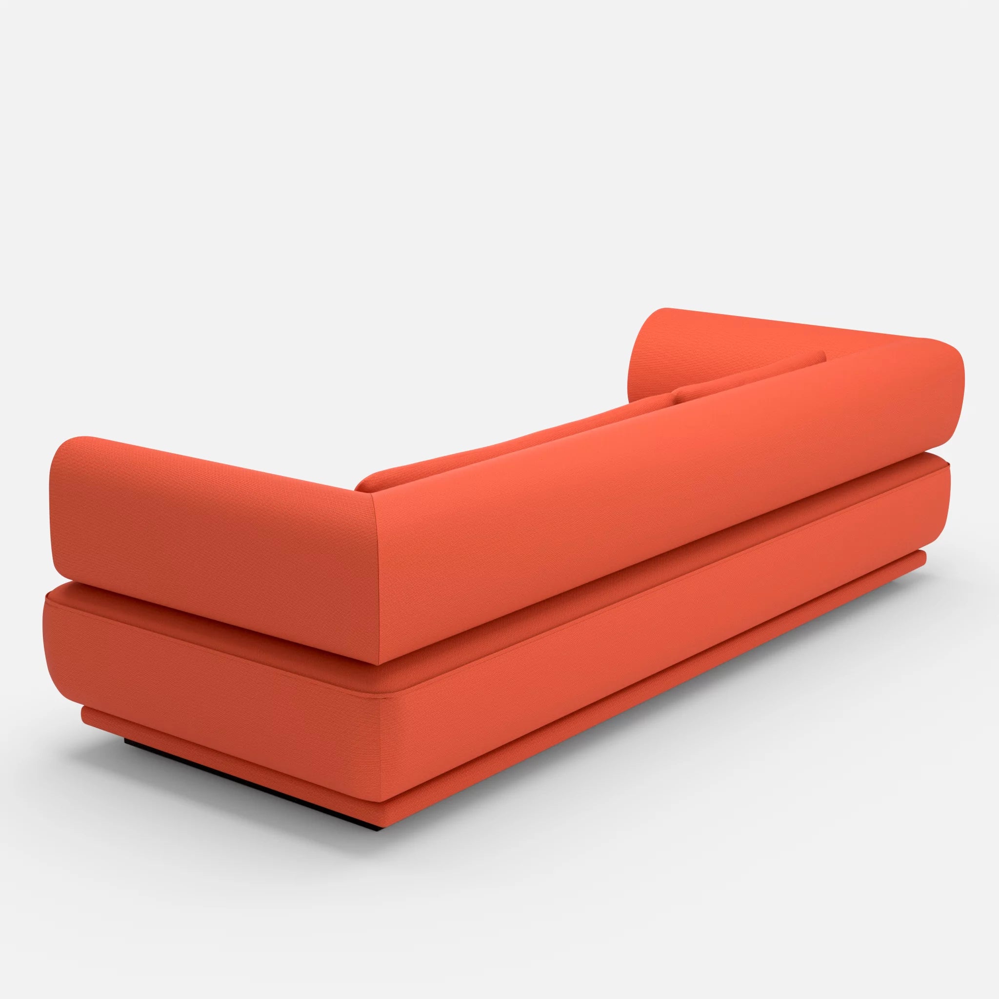 3 Sitzer Lounge Sofa Gordo laserj3012 in Orange von hinten