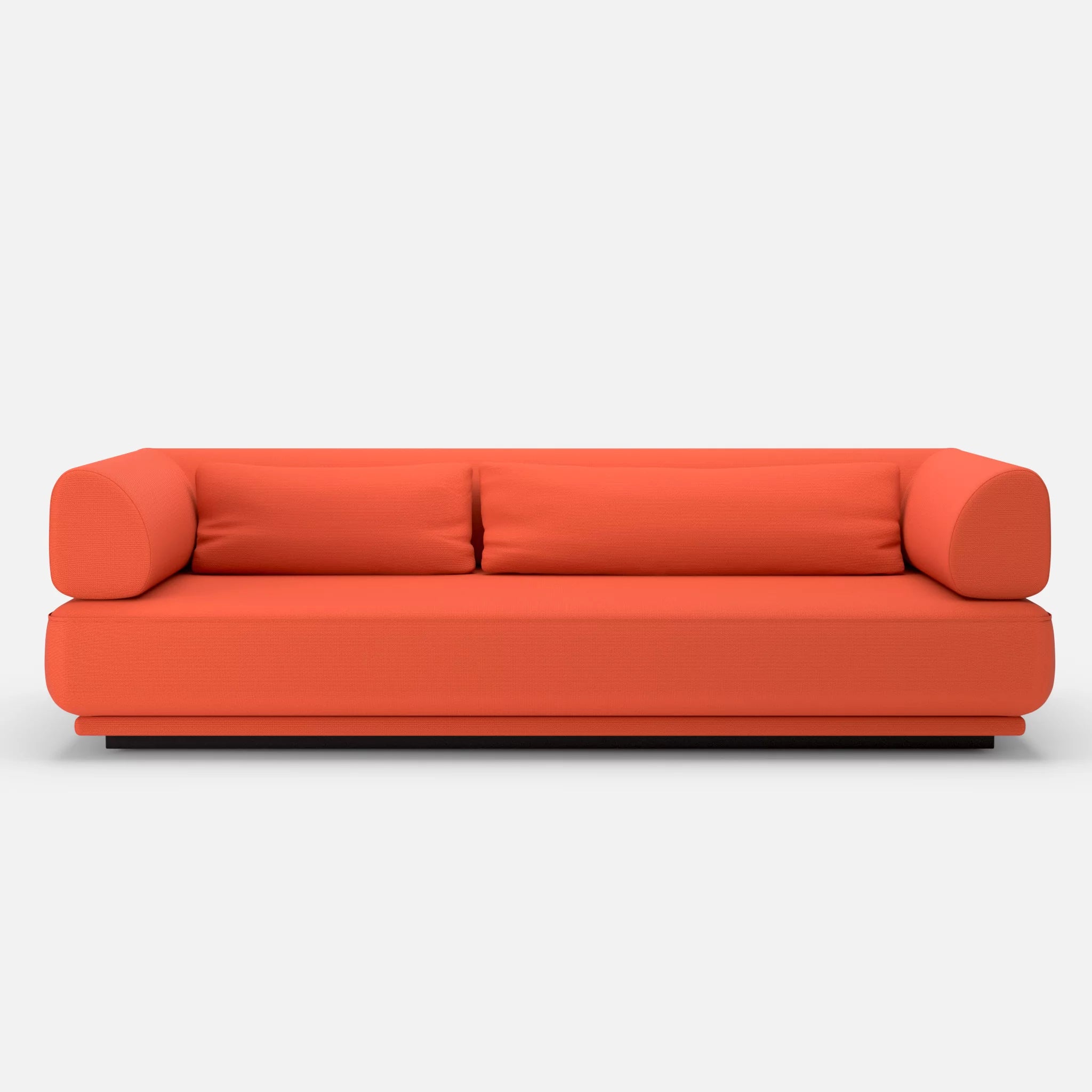 3 Sitzer Lounge Sofa Gordo laserj3012 in Orange von vorne