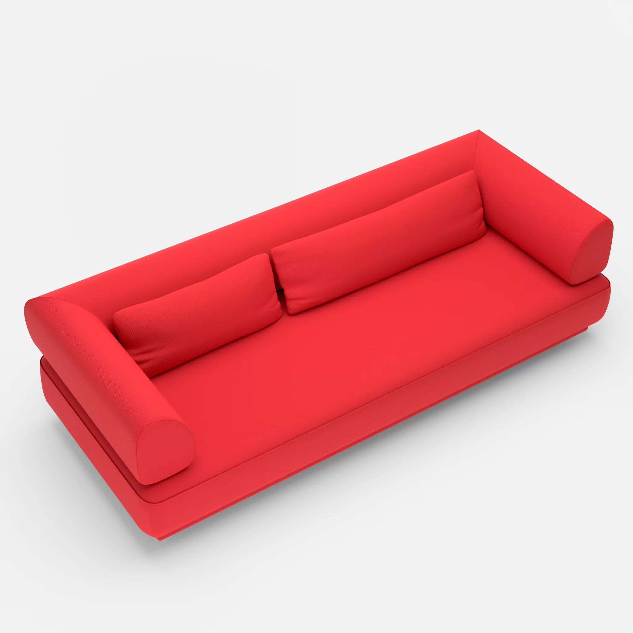 3 Sitzer Lounge Sofa Gordo laserj4021 in Rot von oben